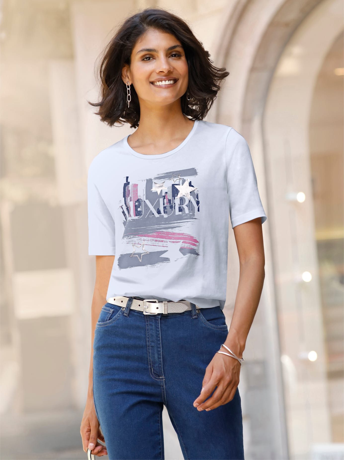 Classic Basics Shirt met ronde hals (1-delig)