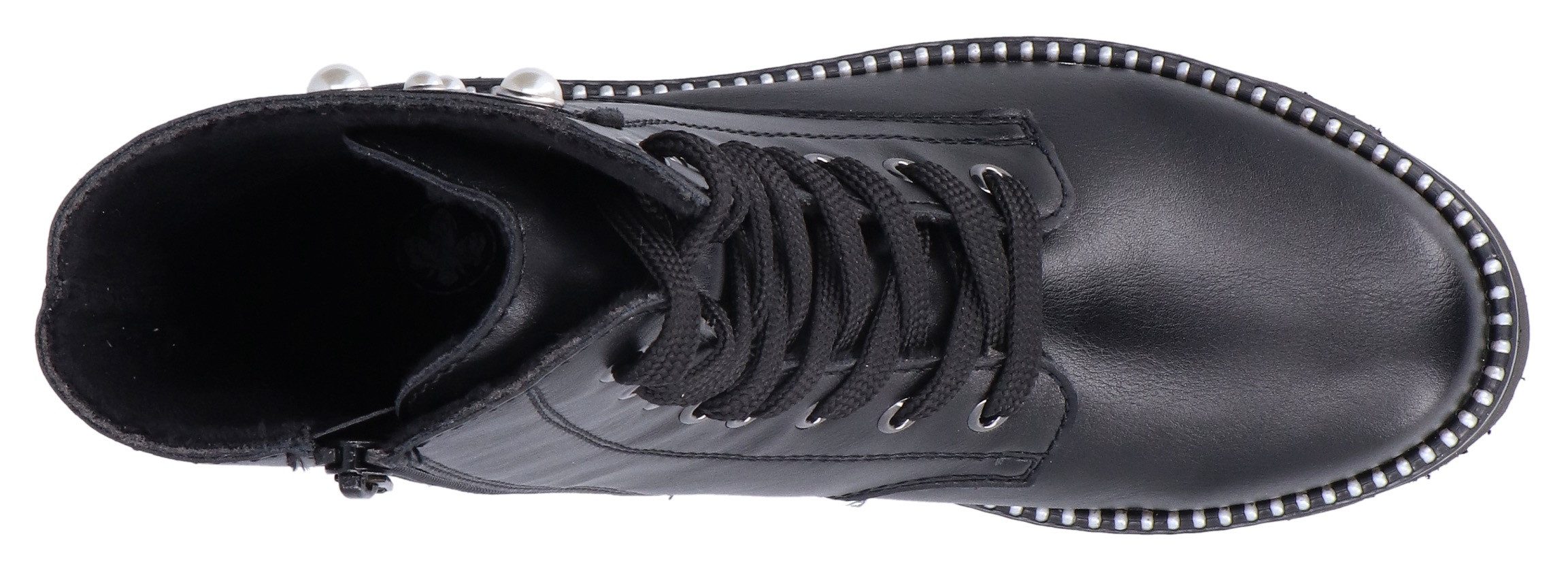 Rieker Veterlaarsjes , veterschoenen, plateau, met extra binnenrits