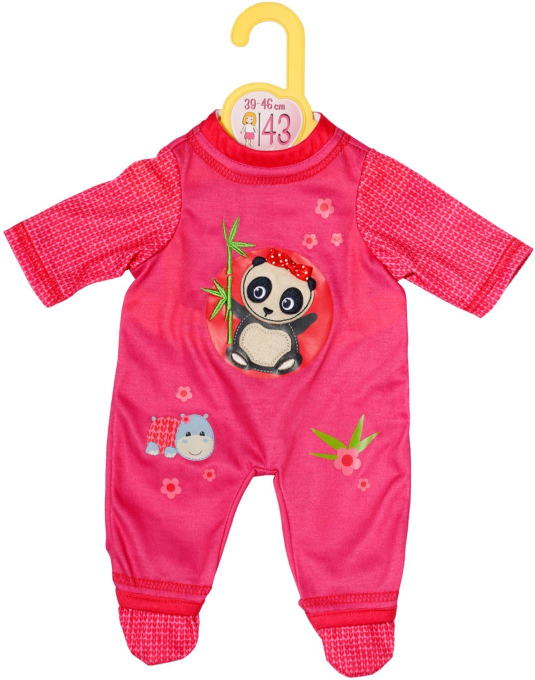 Zapf Creation® Poppenkleding Dolly Moda Strampler mit Panda, 43 cm