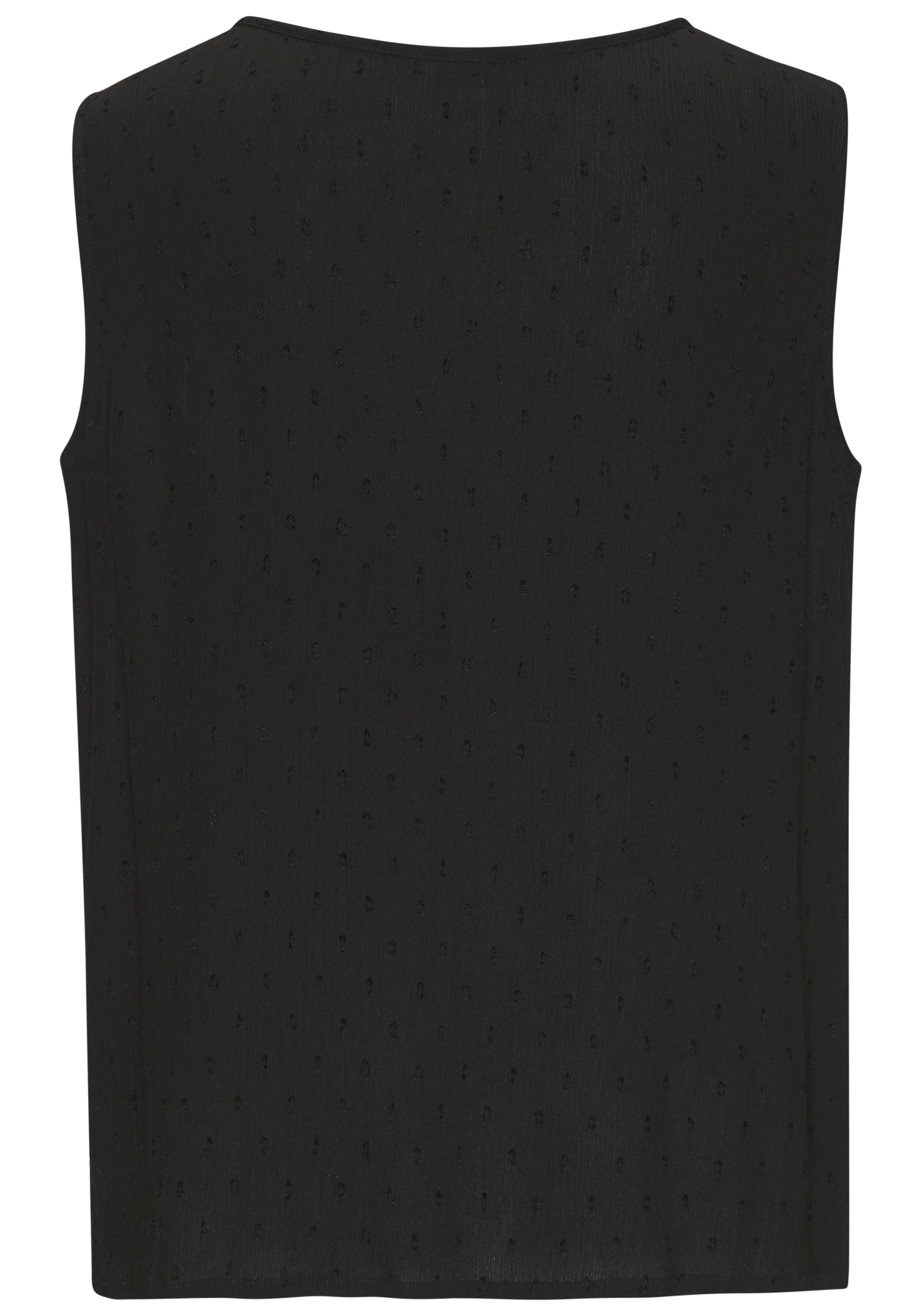 Lascana Crêpe-blouse met kanten beleg voor