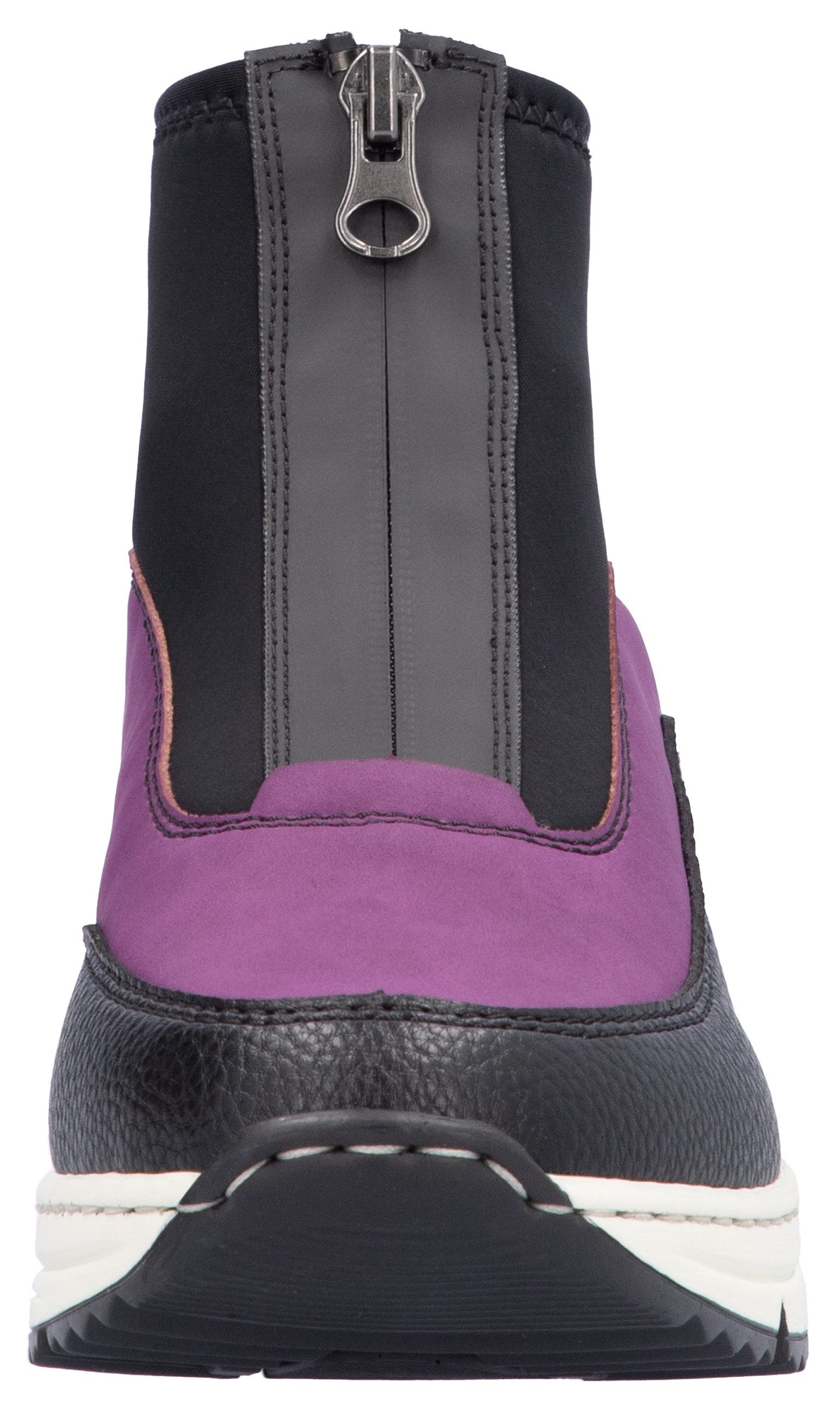 Rieker Sneakers met sleehak enkellaars, wedge laarzen, high top sneaker met ritssluiting vooraan