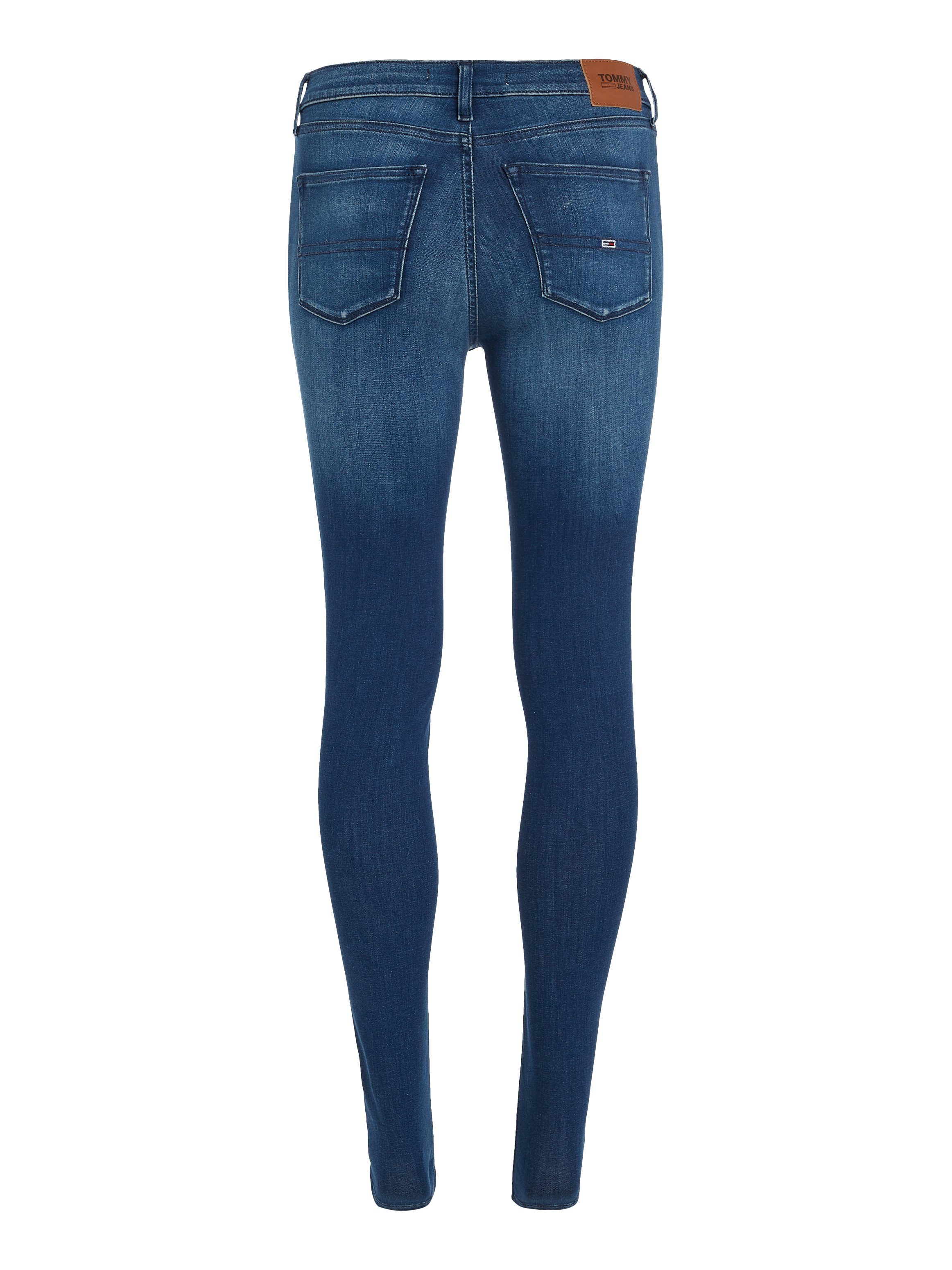 TOMMY JEANS Skinny fit jeans Nora Mid Rise Skinny Fit met tommy jeans-logobadge & borduursels