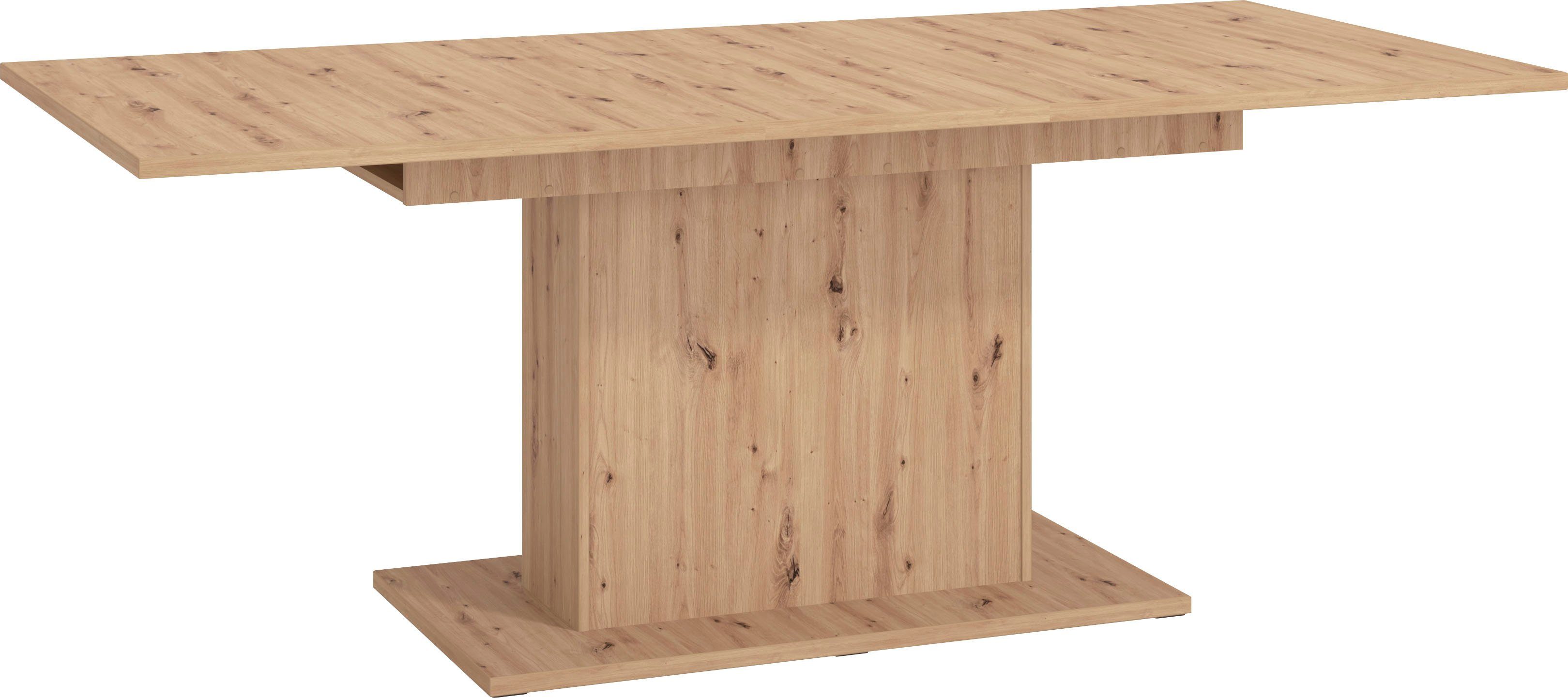 Home affaire Eettafel SABRINA Breedte 160 cm, uittrekfunctie