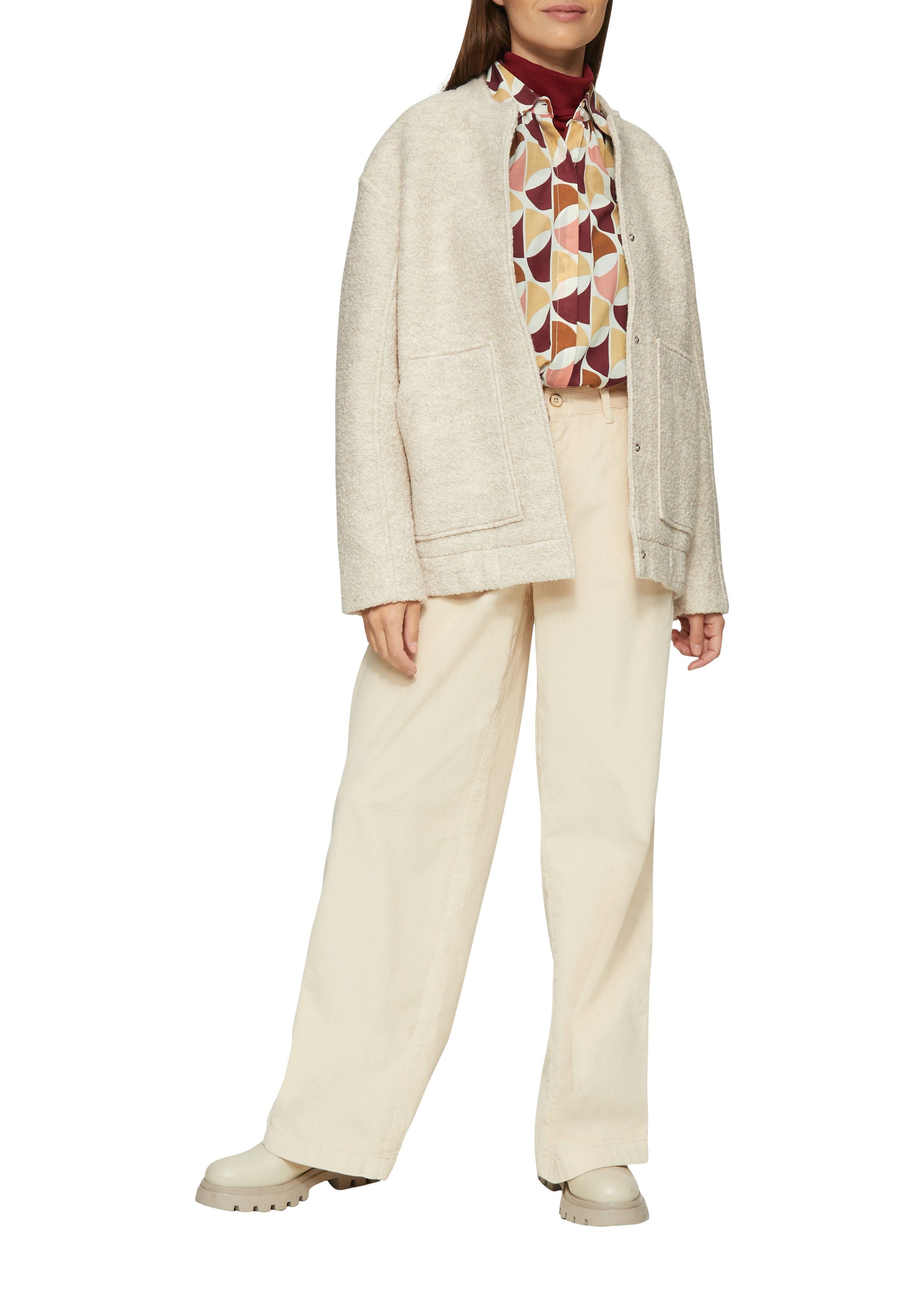 s.Oliver Blouse met lange mouwen met all-over motief