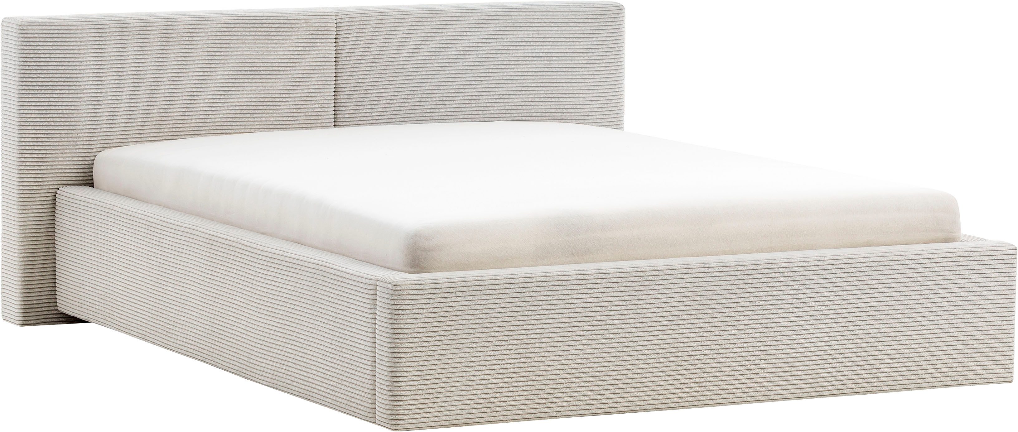 meise.möbel Gestoffeerd bed Cube optioneel met matras en bedlade