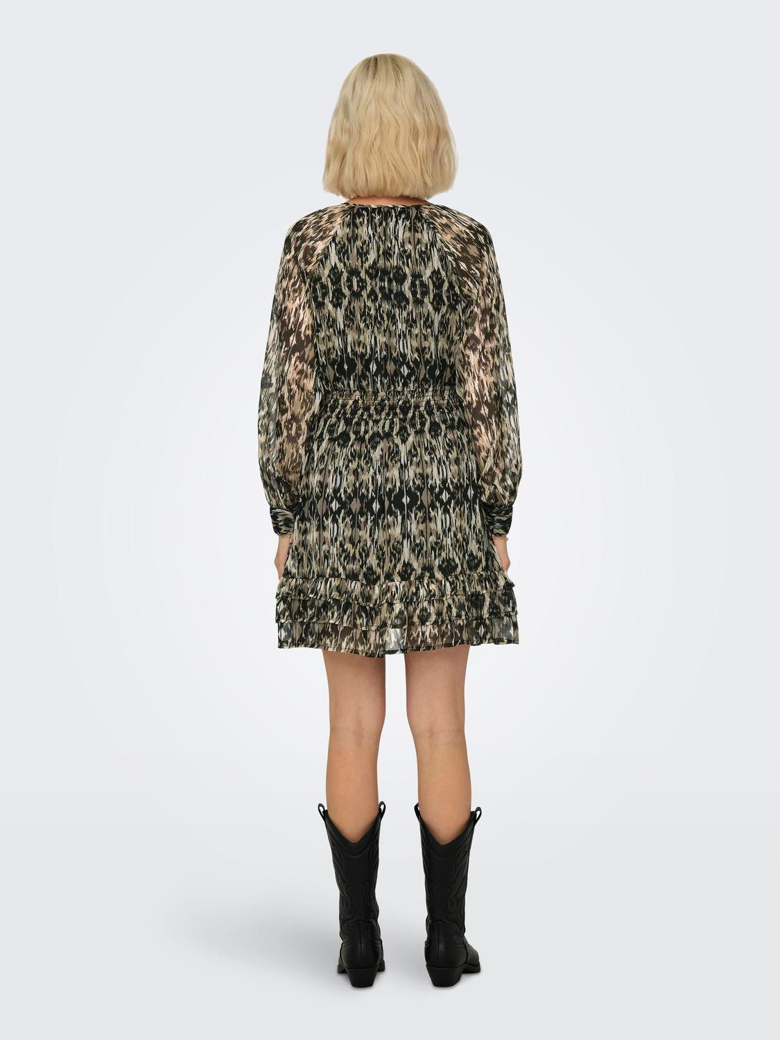 Only Mini-jurk ONLVIVA LIFE L/S LAYER DRESS PTM