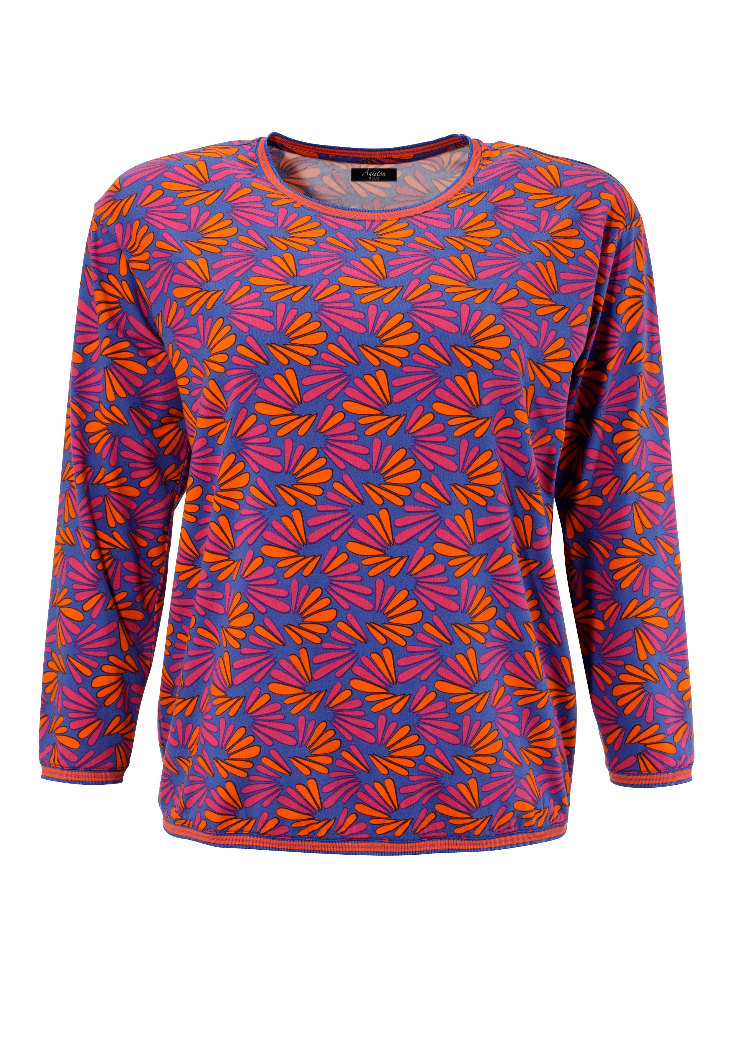 Aniston PLUS Sweatshirt met kleurrijke, grafische print - nieuwe collectie