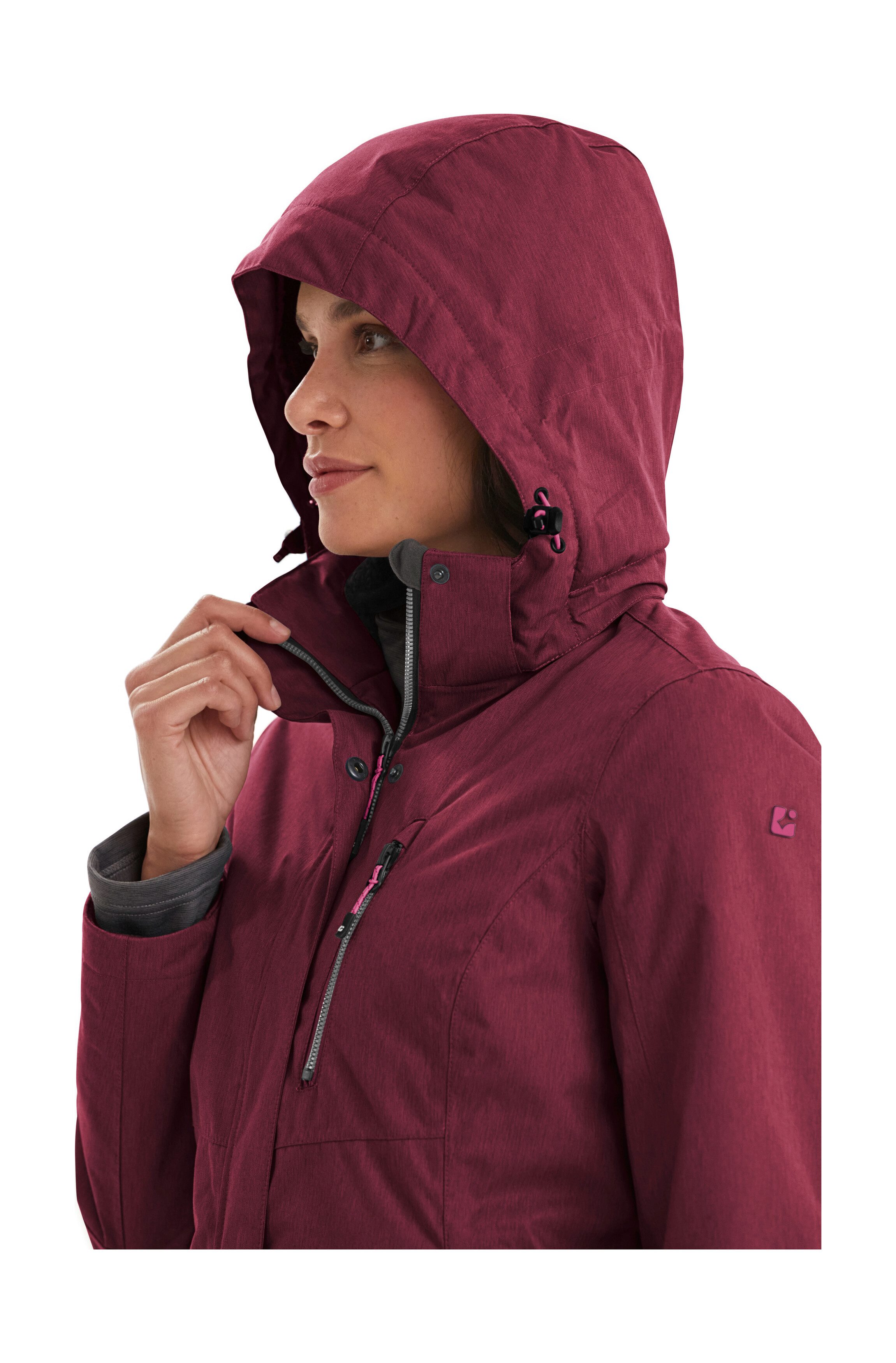 Killtec Outdoorjack Nira Water- en winddichte jas, ademend, afneembare capuchon
