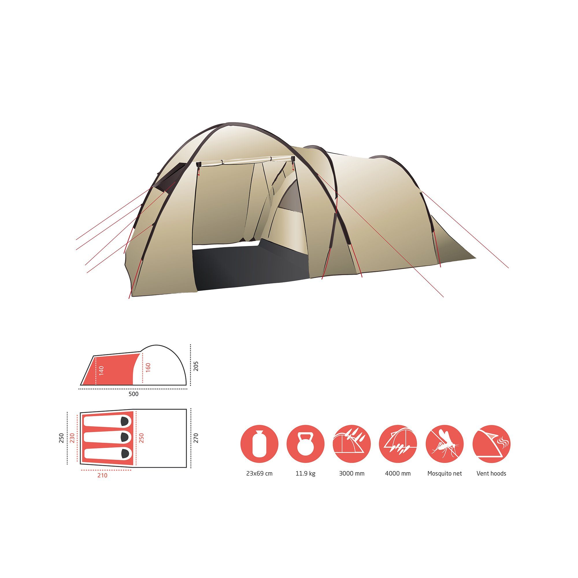 GRAND CANYON Koepeltent ATLANTA 3