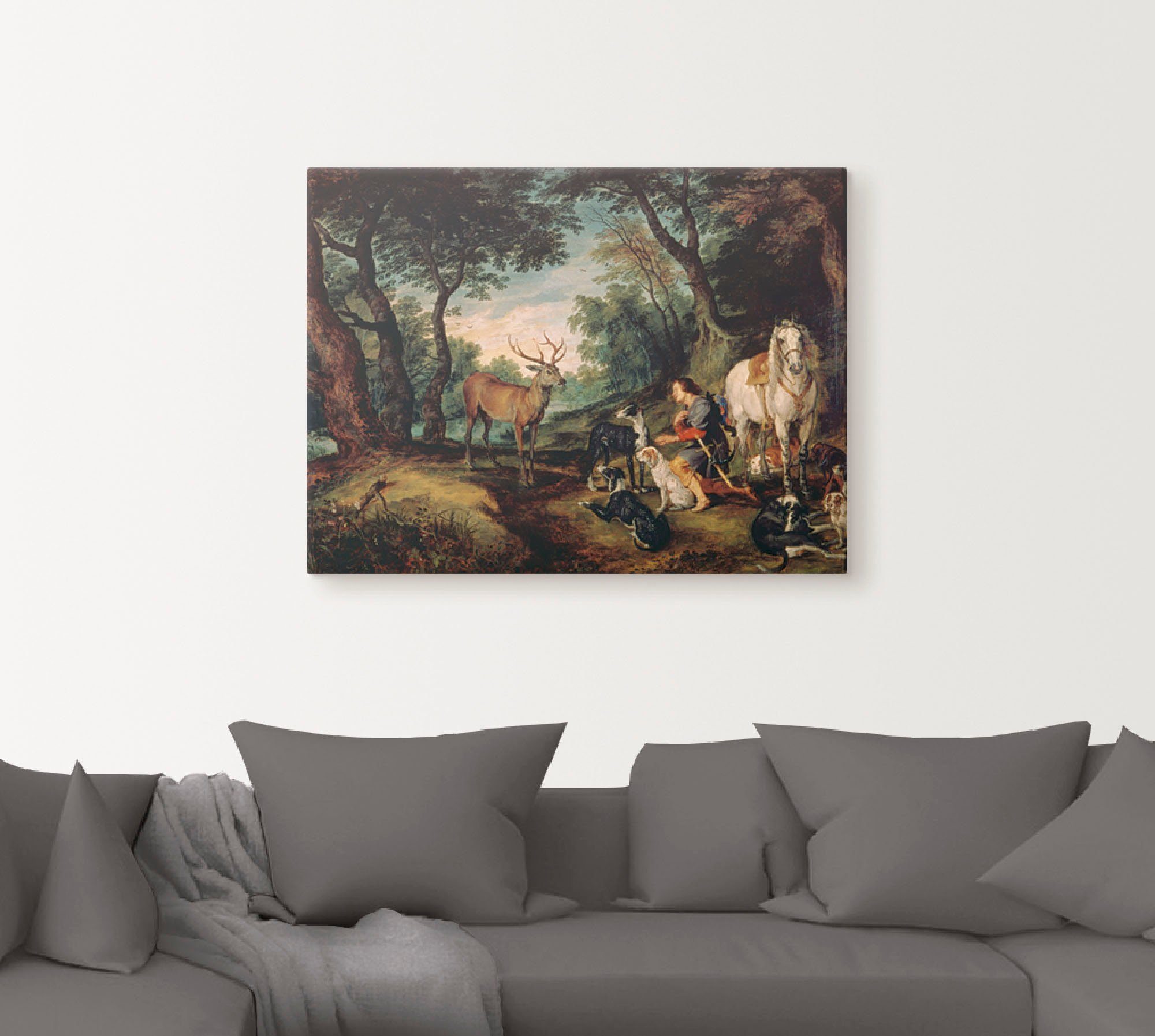 Artland Artprint De heilige Hubertus. als artprint op linnen, poster in verschillende formaten maten