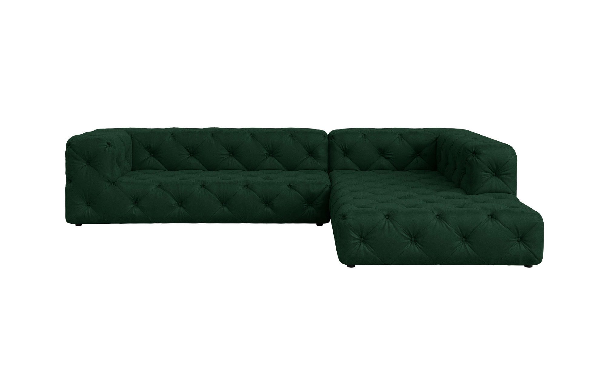 Places of Style Hoekbank FOLLINA L-vorm, met klassieke Chesterfield-knoopstiksels