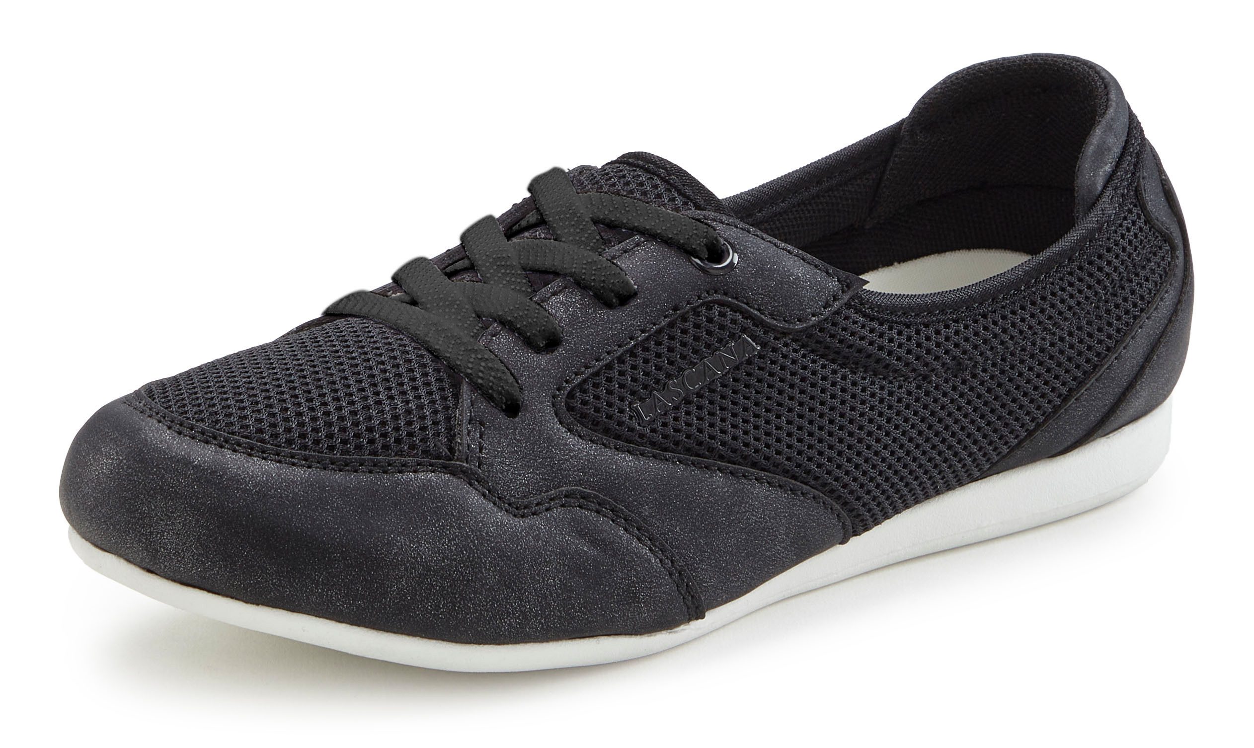 Lascana Sneakers Vrijetijdsschoen, lage schoen, Vrijetijdsschoen, lage schoen in modieuze mesh-look VEGAN