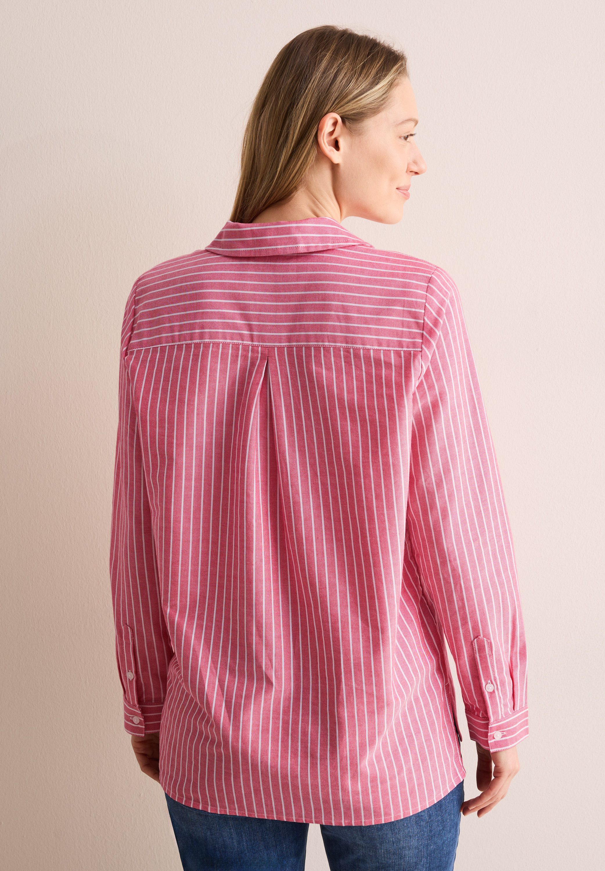Cecil Blouse met lange mouwen in structuur-look