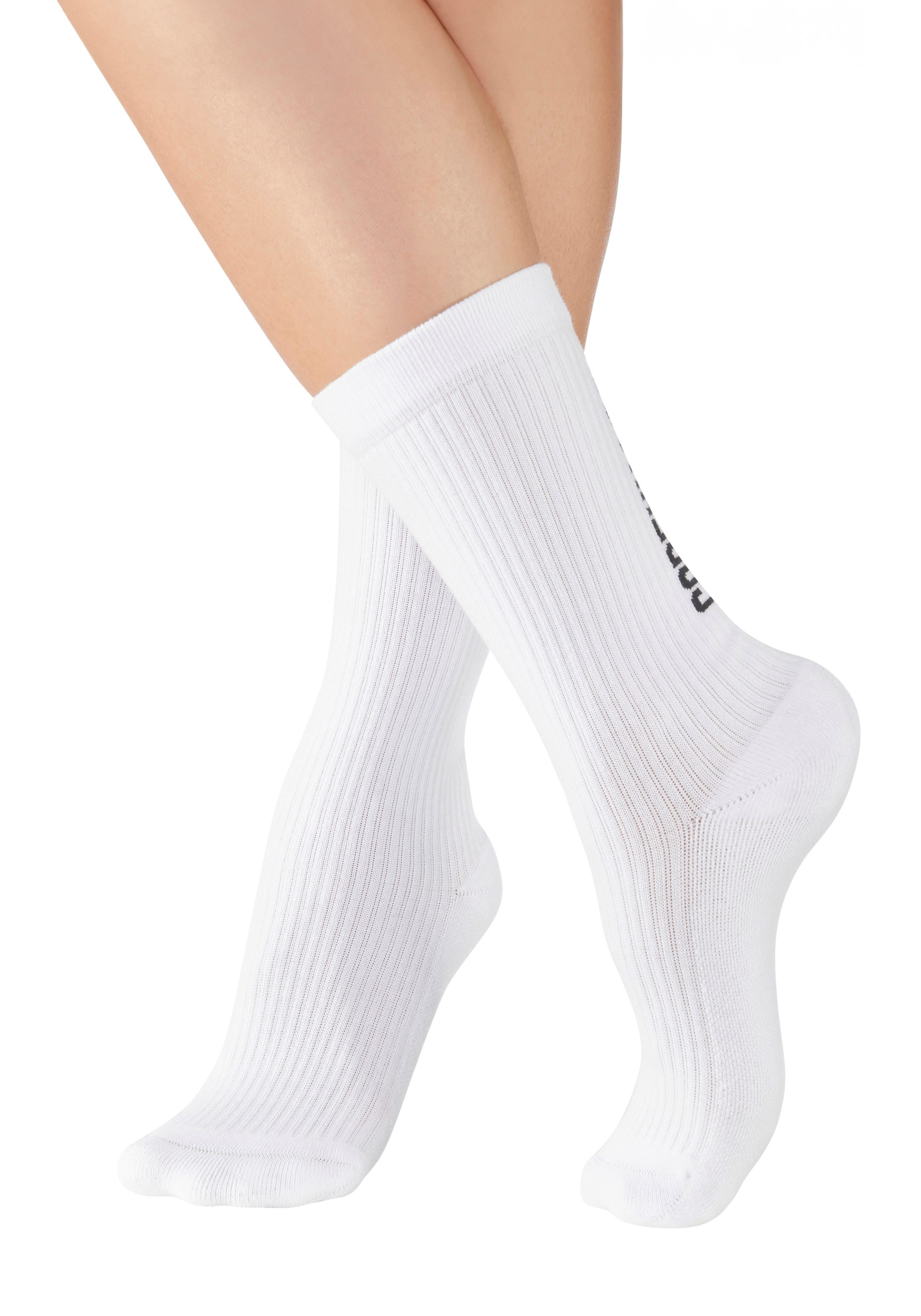 Copenhagen Studios Tennissokken met grote letters (set, 3 paar)