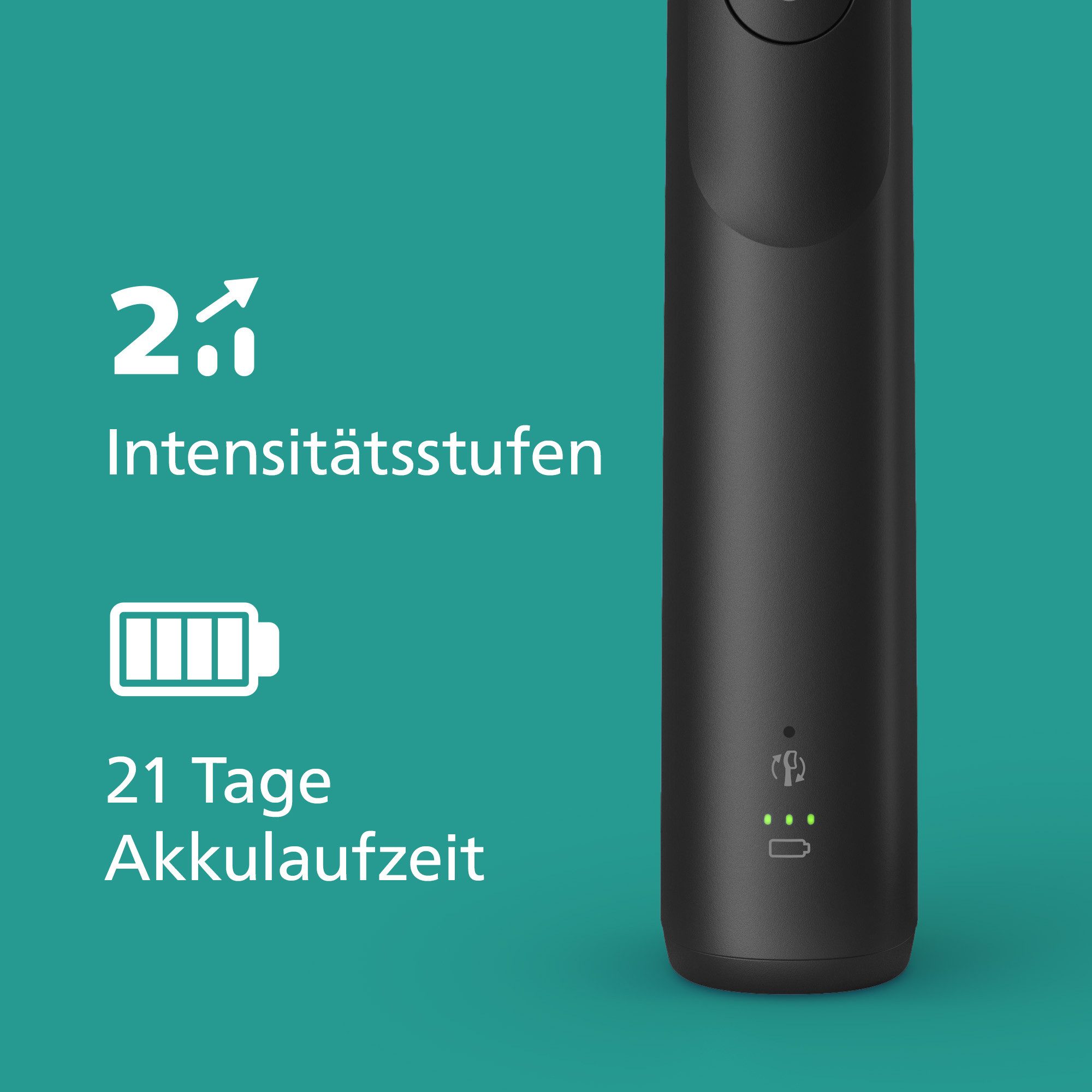 Philips Sonicare Elektrische tandenborstel Series 5300 met drukcontrole, 2 intensiteitsniveaus, incl. oplader, reisetui