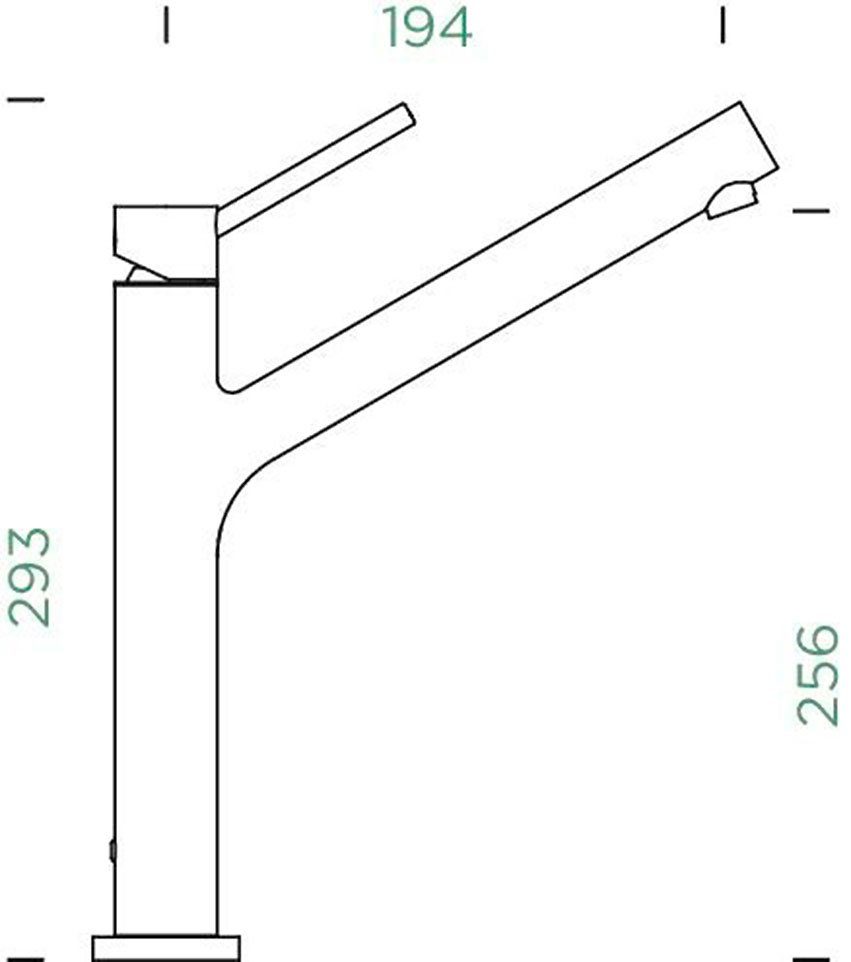 Schock Keukenkraan DION FA Feestuitloop, draaibereik 120°