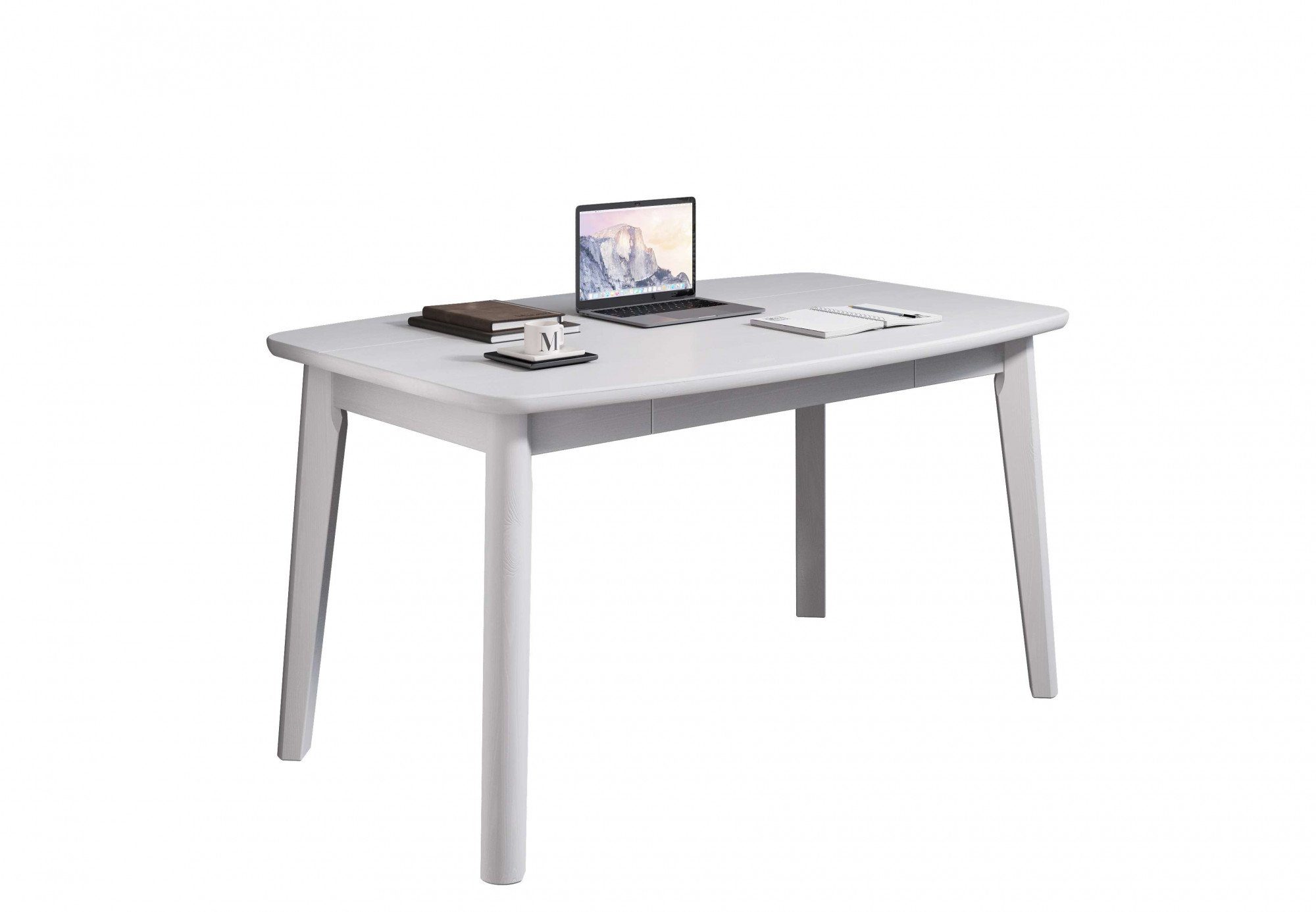 Home affaire Eettafel Palermo, multifunctionele tafel, werktafel, bureau met opbergruimte, opklapbaar blad, home office bureau, massief hout