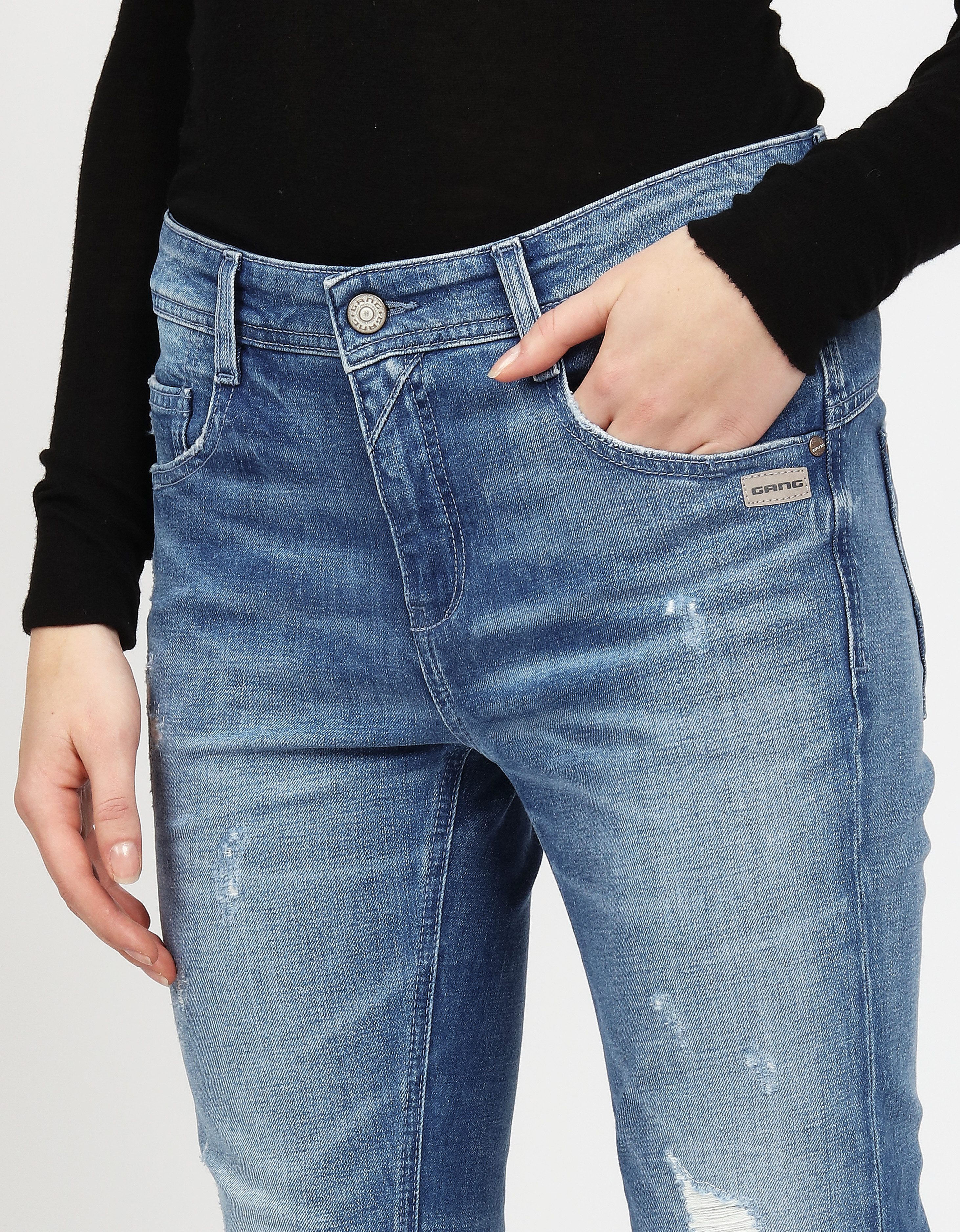 GANG Relax fit jeans 94AMELIE met dubbele rechter achterzak