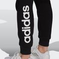adidas sportswear sportbroek essentials fleece logo broek (1-delig) zwart