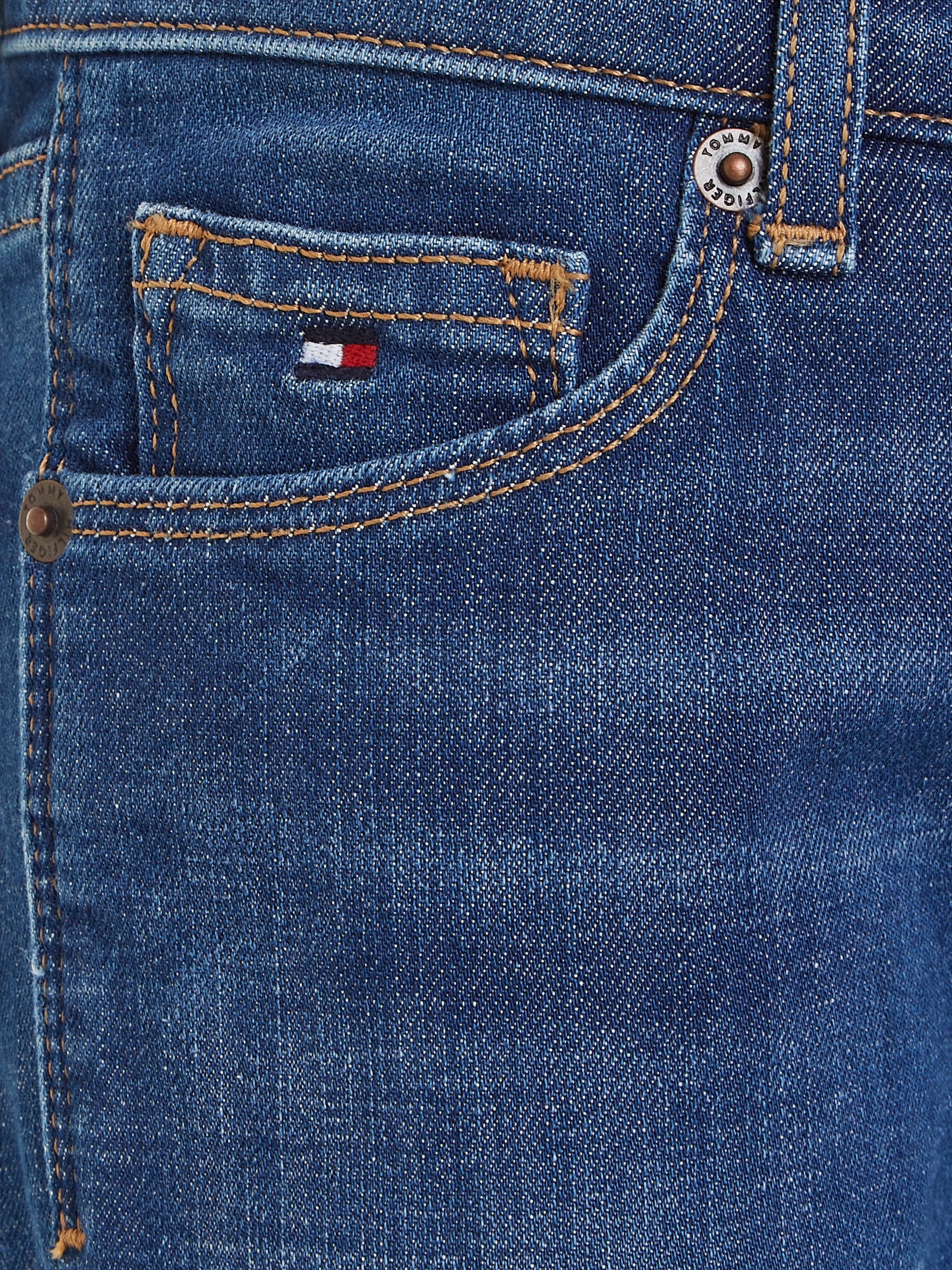 Tommy Hilfiger Slim fit jeans NORA DARK WASH in blauwe wassing