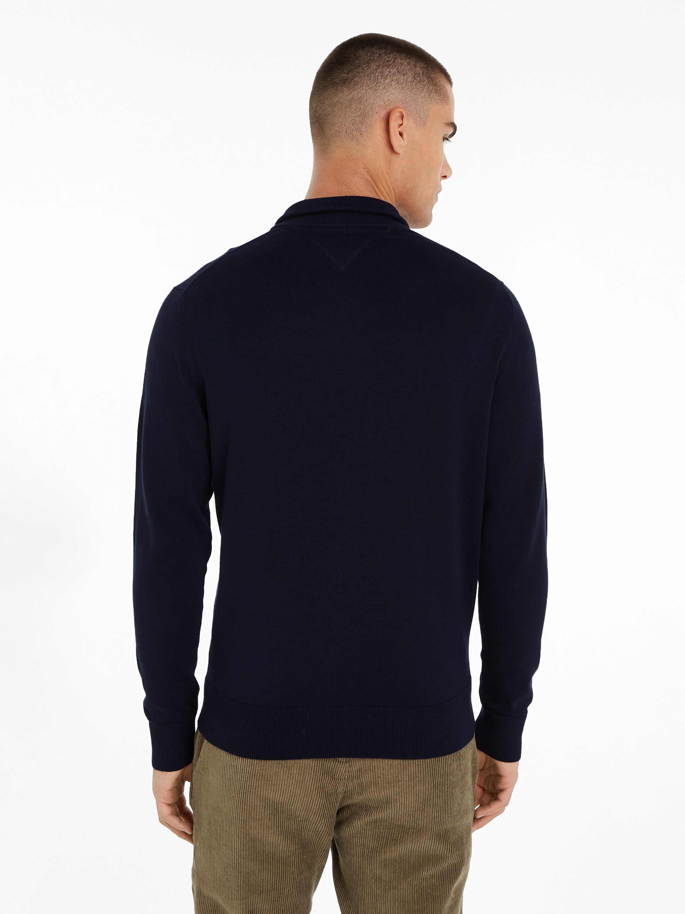 Tommy Hilfiger Schipperstrui ESSENTIAL COTTON ZIP MOCK