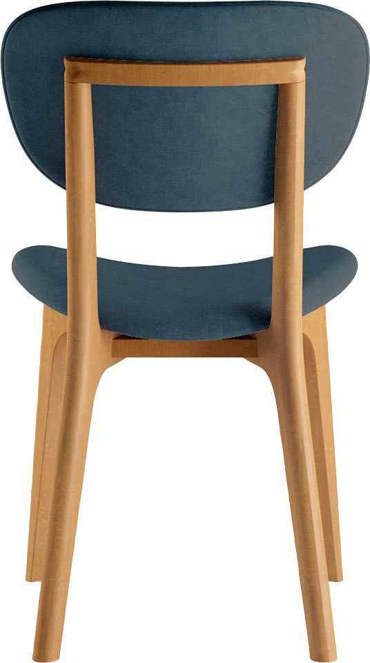 INOSIGN Stoel COZY Made in Italy Frame in beuken, kersen- of notenhout, massief hout, designstoel (set, 2 stuks)