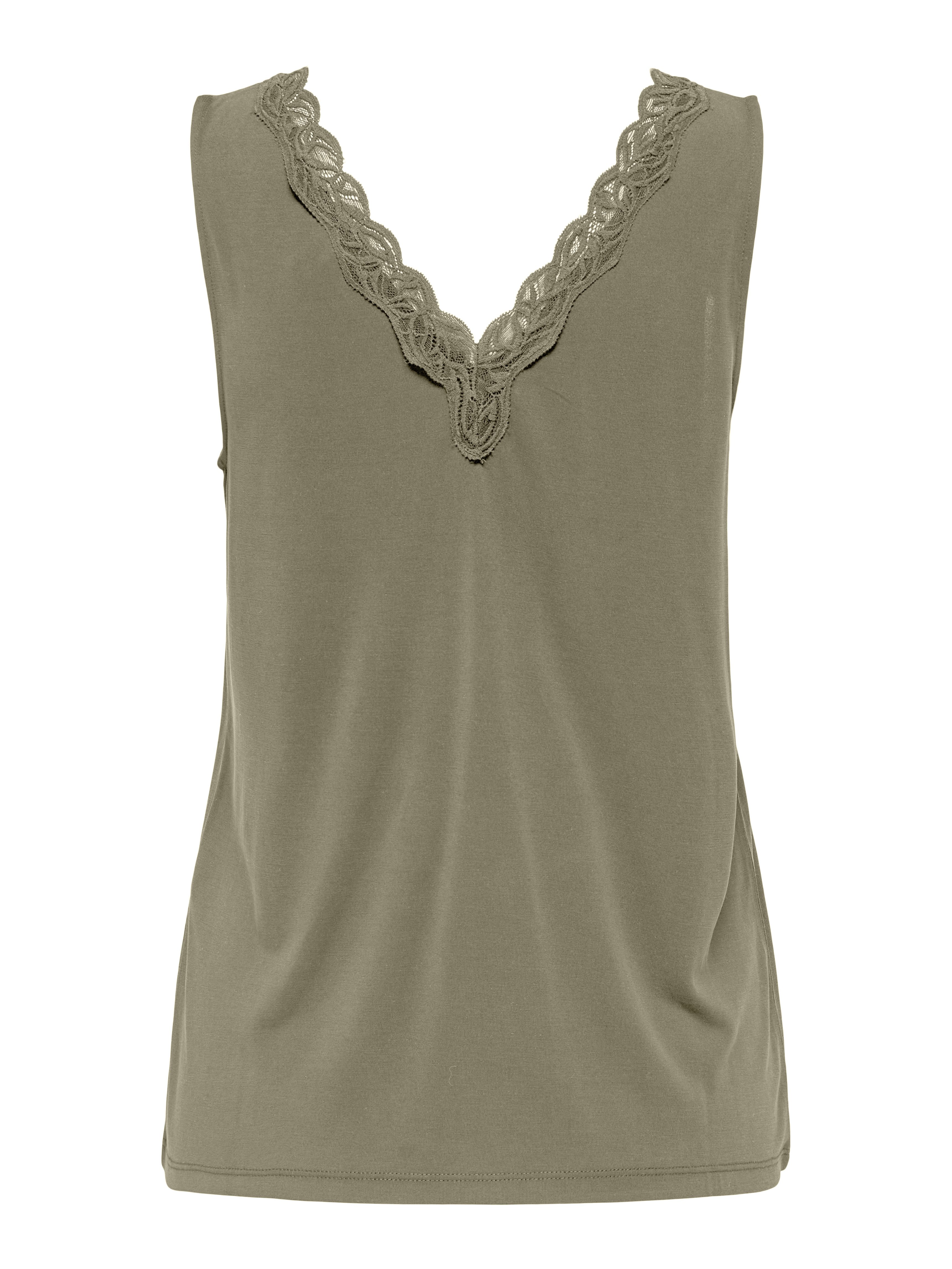 Only Kanten top ONLFREE LIFE S/L V-NECK LACE MIX TOP JRS