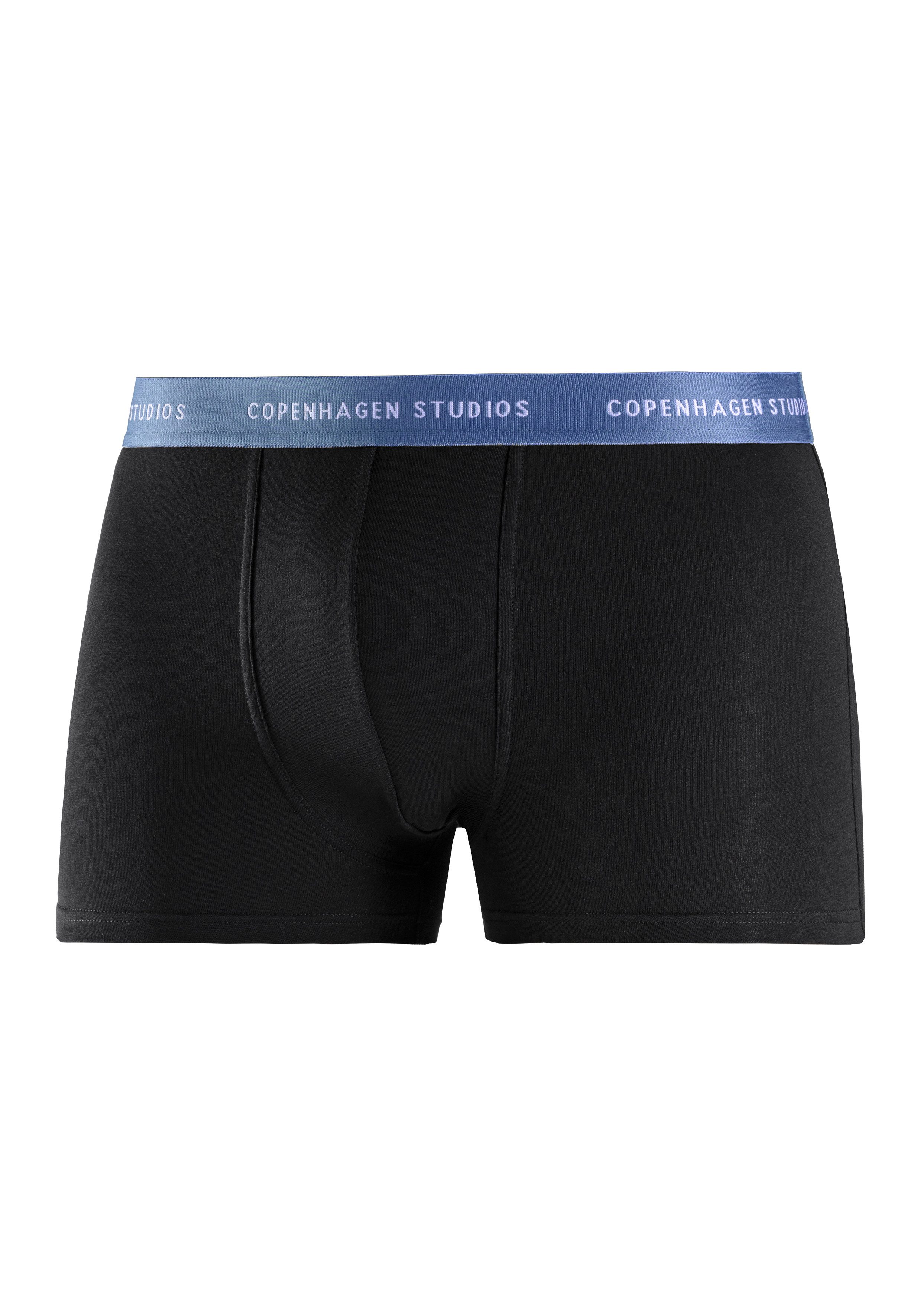 Copenhagen Studios Boxershort voor heren met gekleurde logo-tailleband (set, 3 stuks)