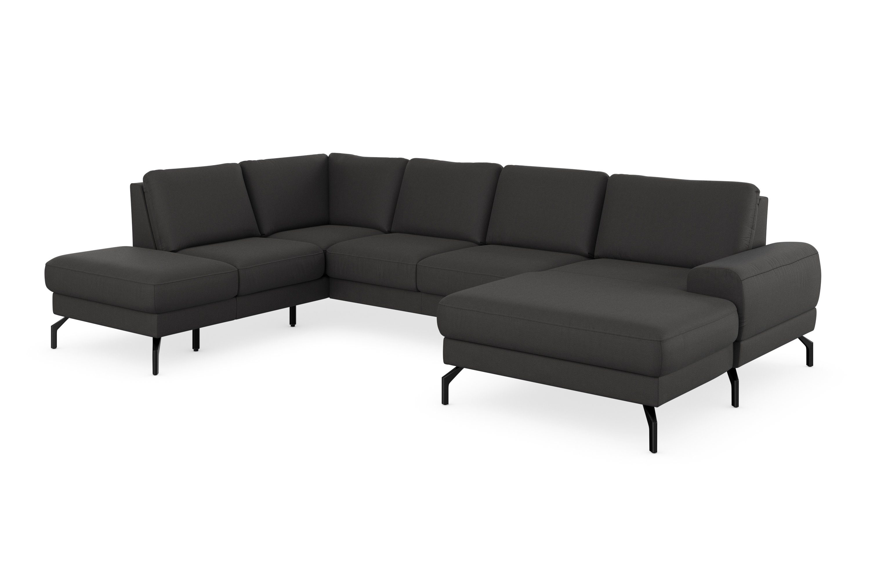 sit&more Zithoek Cinturo U-vorm inclusief zitdiepteverstelling en binnenvering, zithoogte 48 cm