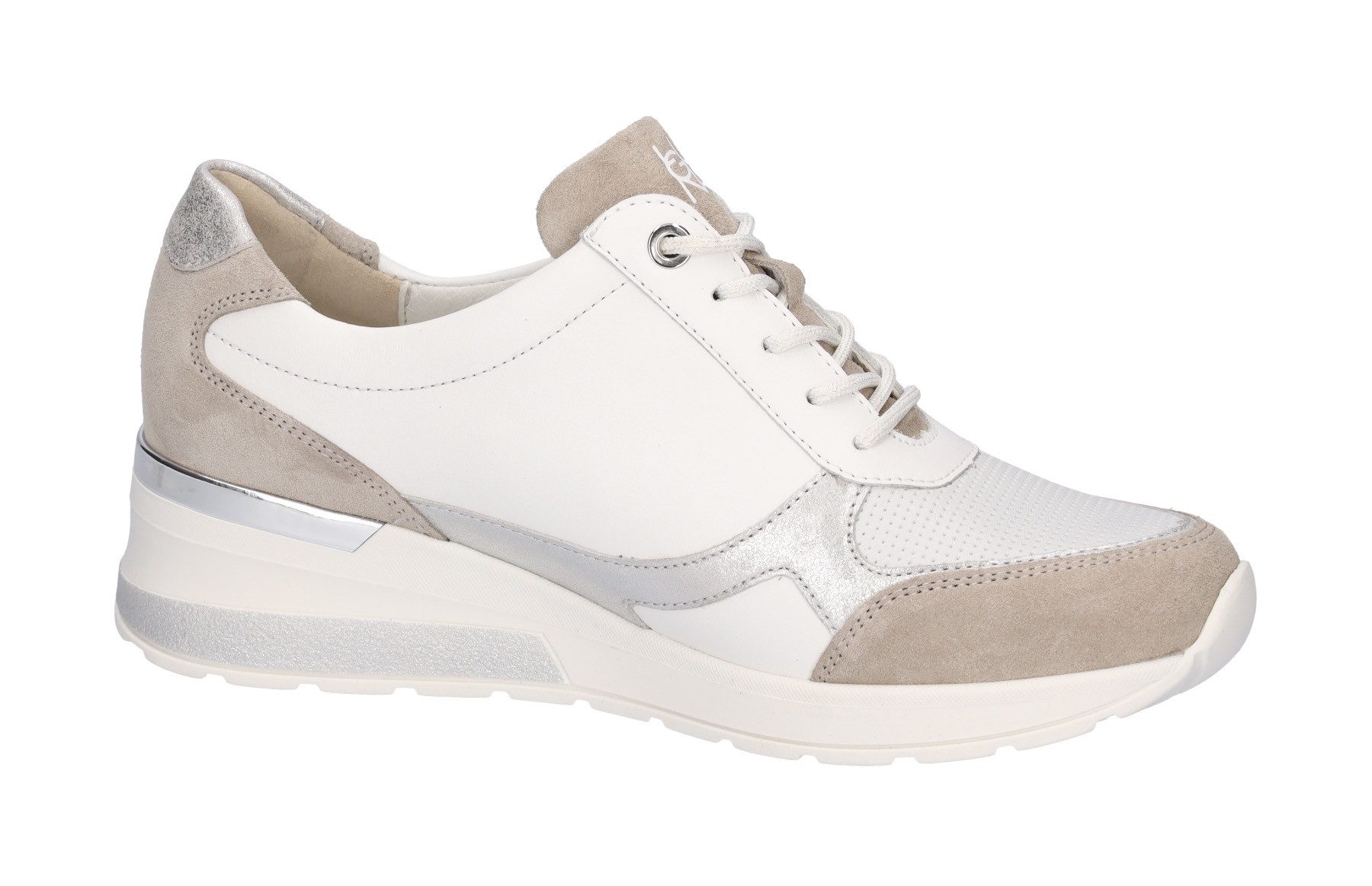 Waldläufer Sneakers met sleehak H-Clara , veterschoenen, lage schoen, comfortabele schoen, met uitneembaar voetbed