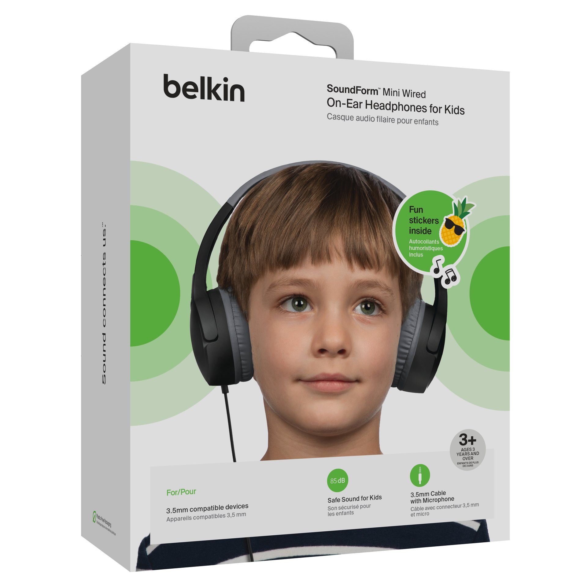 Belkin Kinder koptelefoon SOUNDFORM Mini via een vaste verbinding