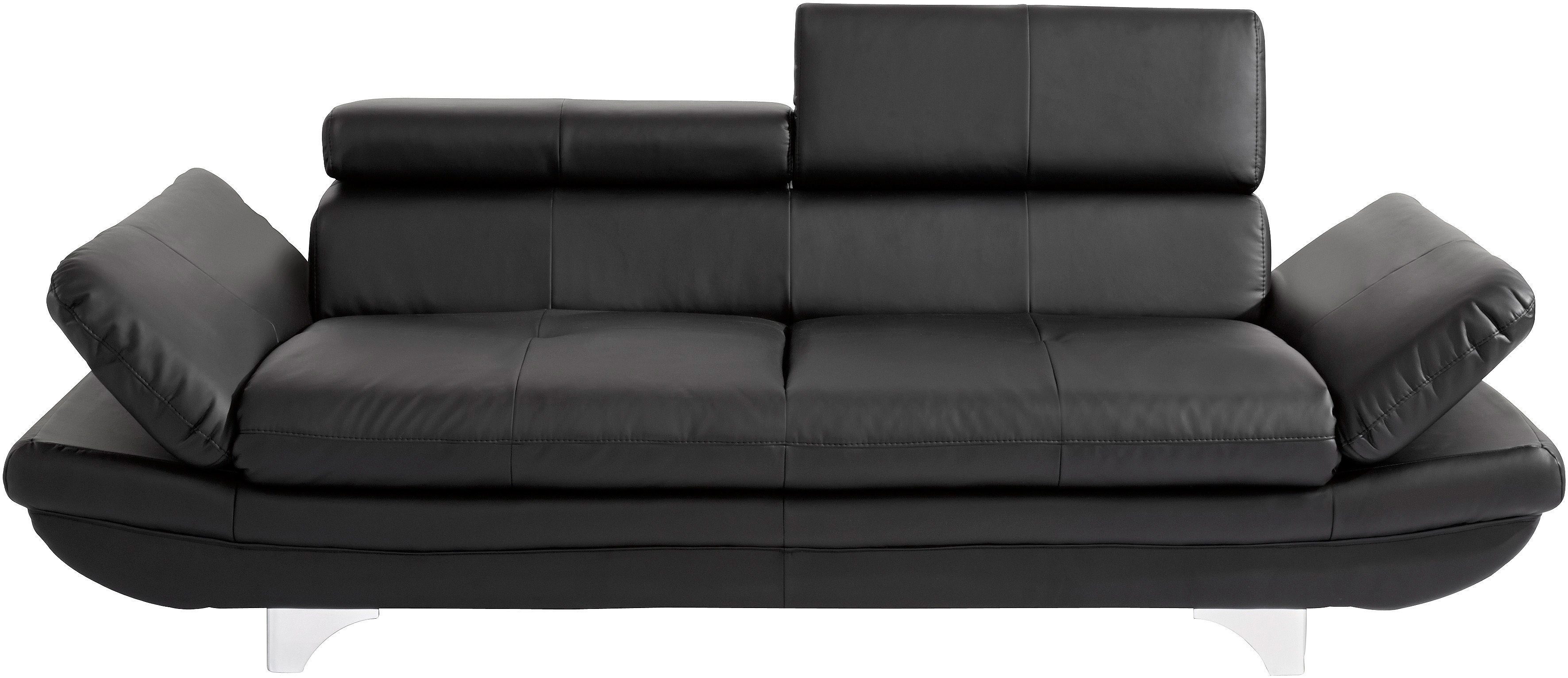 COTTA Zithoek Enterprise Set: bestaand uit 3-zitsbank en hocker, met een verstelbare rugleuning (set)