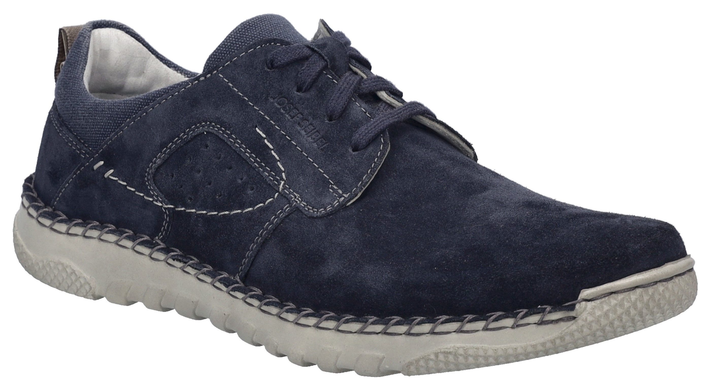 Josef Seibel Veterschoenen Wilson 04 , comfortschoen, vrijetijdsschoen, sneaker met verwisselbaar voetbed heren veterschoenen maat 46 blauw
