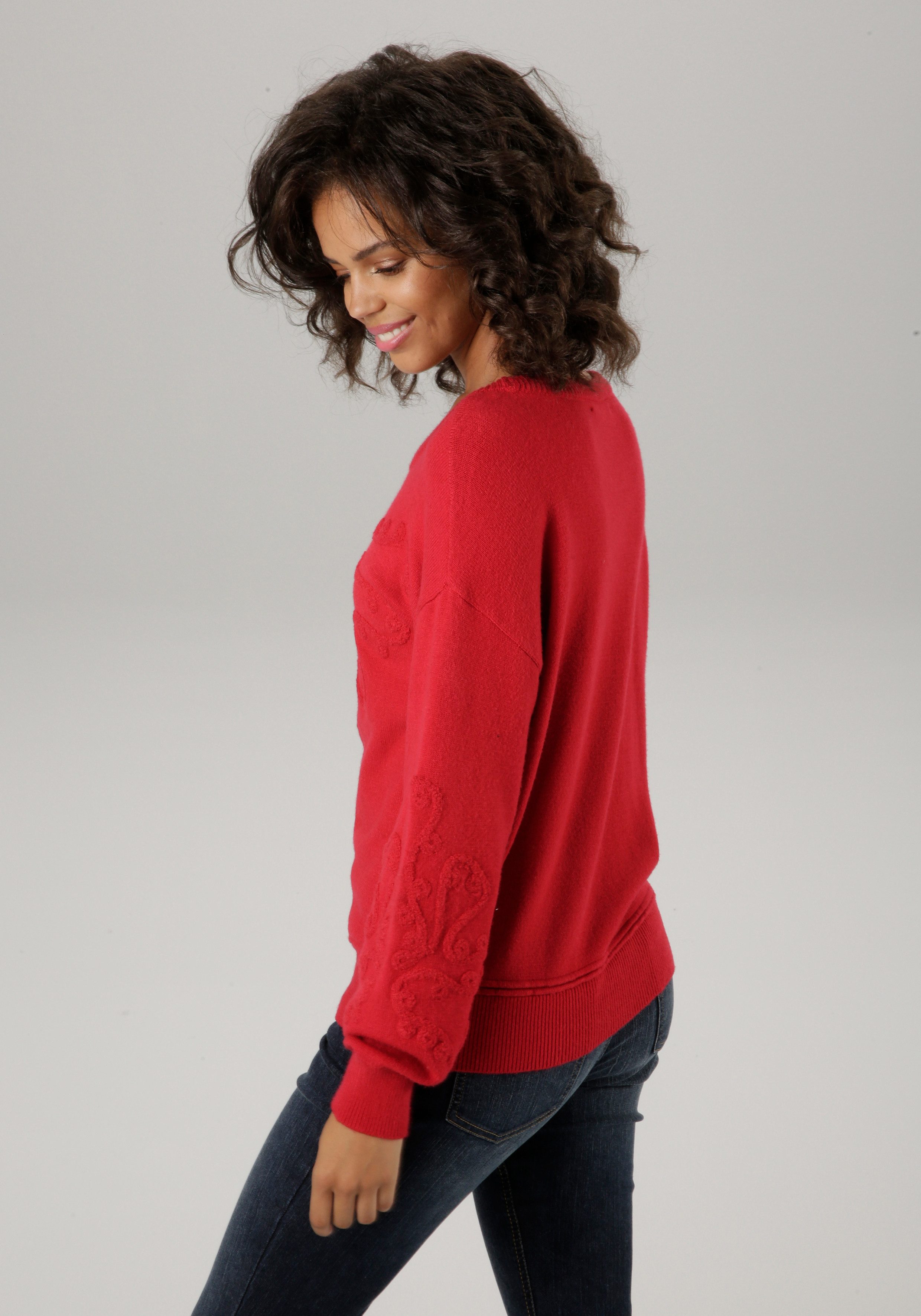 Aniston CASUAL Gebreide trui met gebreide ornamenten