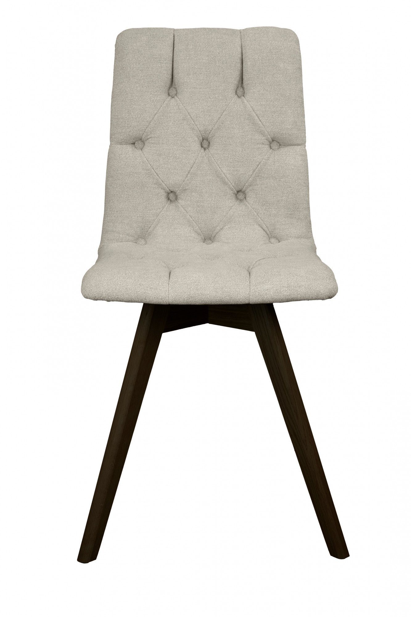 andas Eetkamerstoel Rania met massief houten poten (set, 2 stuks)