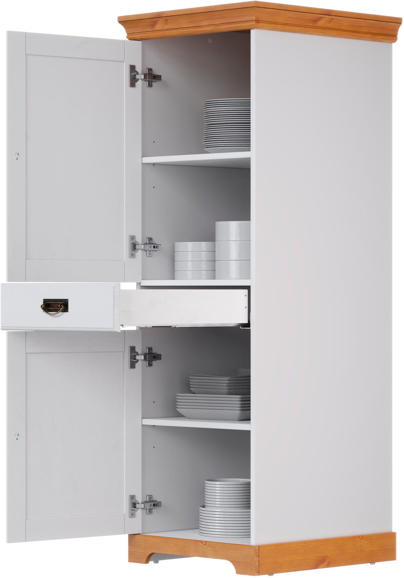 Home affaire Provisiekast Rügen Breedte 47 cm, massief grenen, 2 deuren, 1 lade