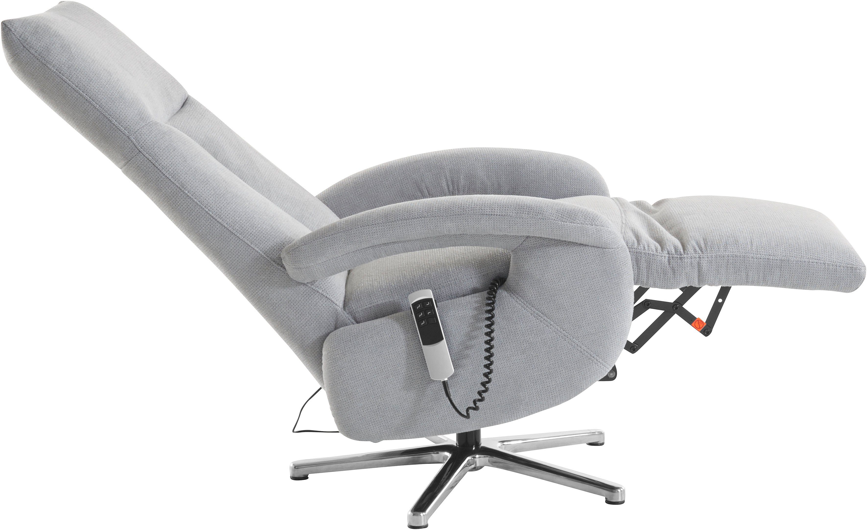 sit&more Relaxfauteuil Tycoon met verstelbare hoofdsteun en 360° draaifunctie keuze tussen handmatige of elektrische functie, ook met accu (draadloos)