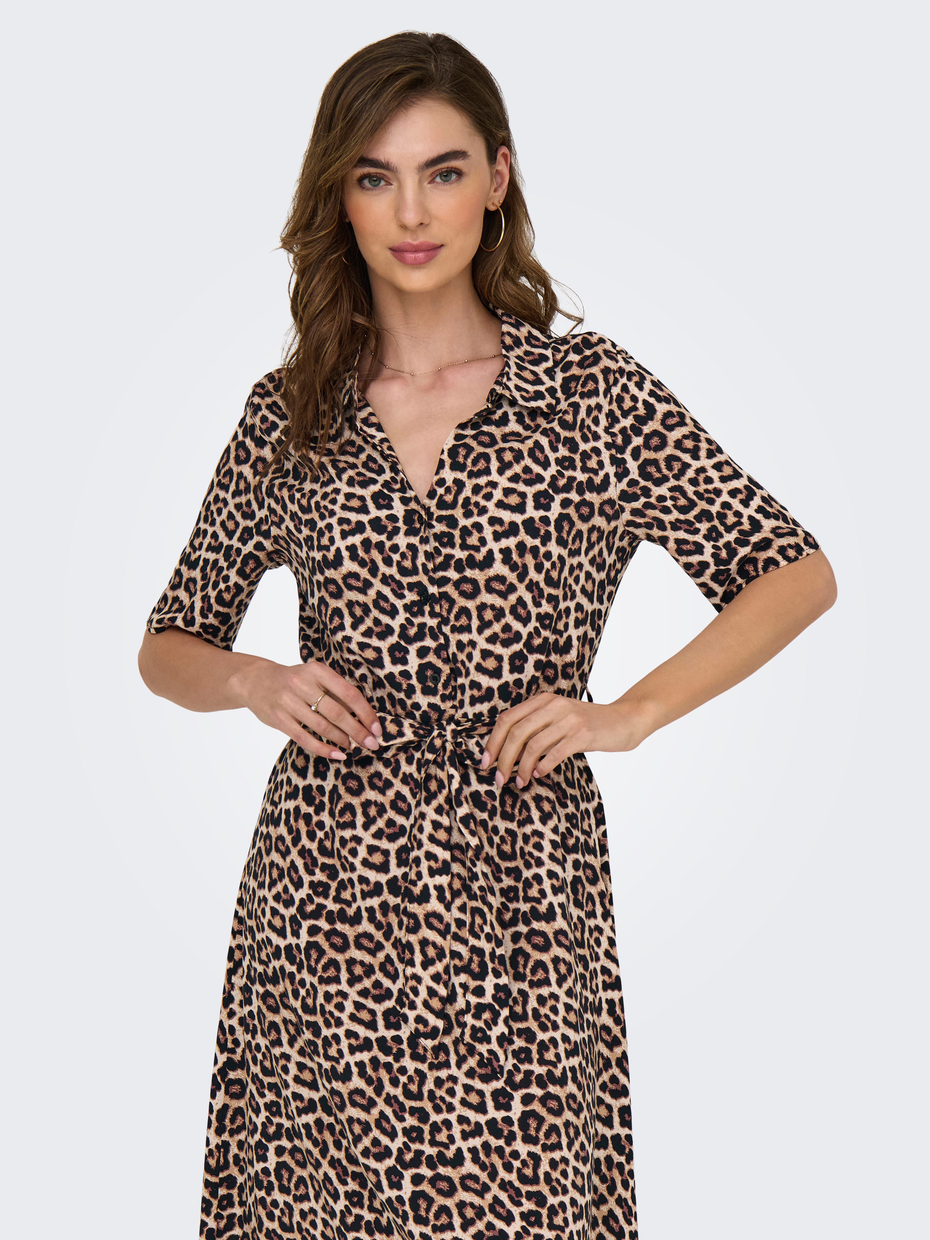 JDY Jurk met overhemdkraag JDYSTARSEZEN LIFE 2/4 MIDIDRESS WVN NOOS