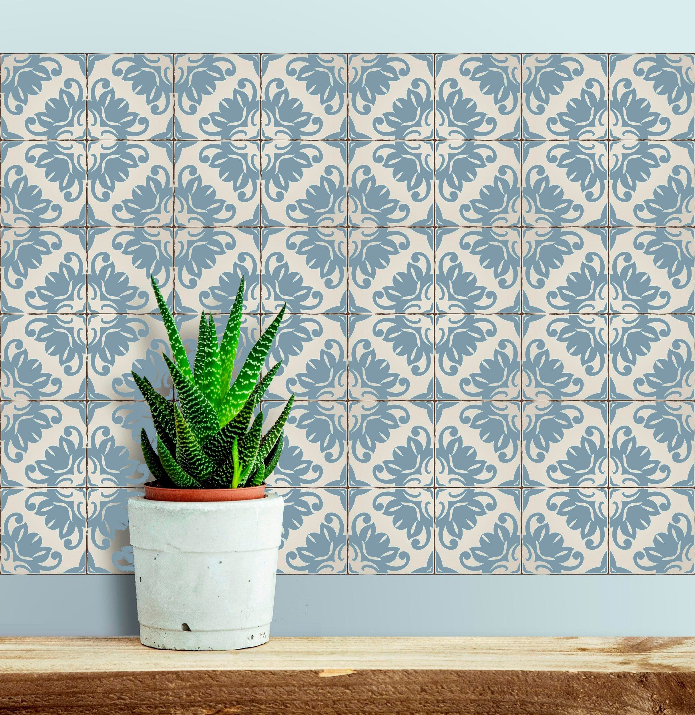 Home affaire Tegelsticker Ornamenten Stickertegels, zelfklevend, stickers, 12-delige set (12 stuks)