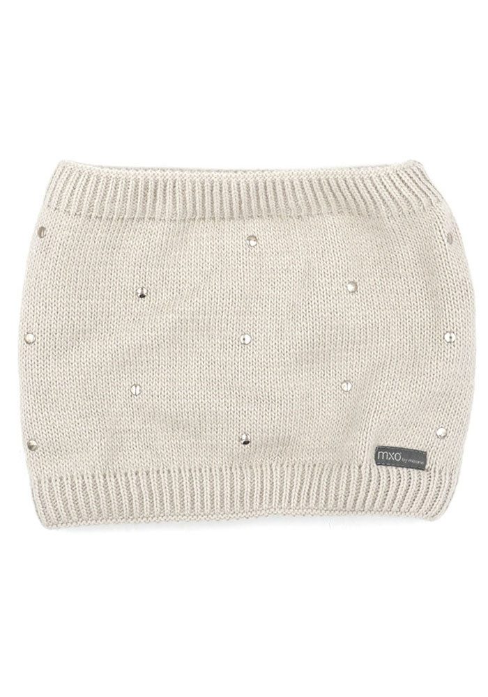 MAXIMO Colsjaal Gebreide tube met glittersteentjes voor meisjes