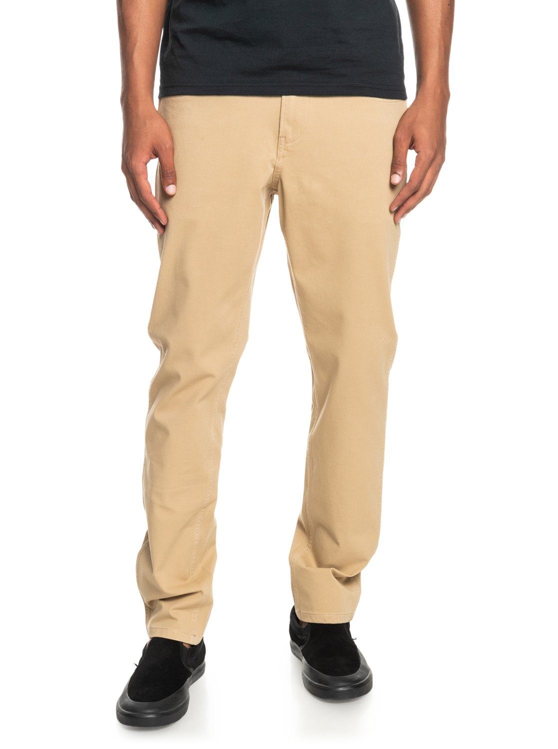 Quiksilver Stoffen broek Krandy heren broeken maat 28(XS) bruin