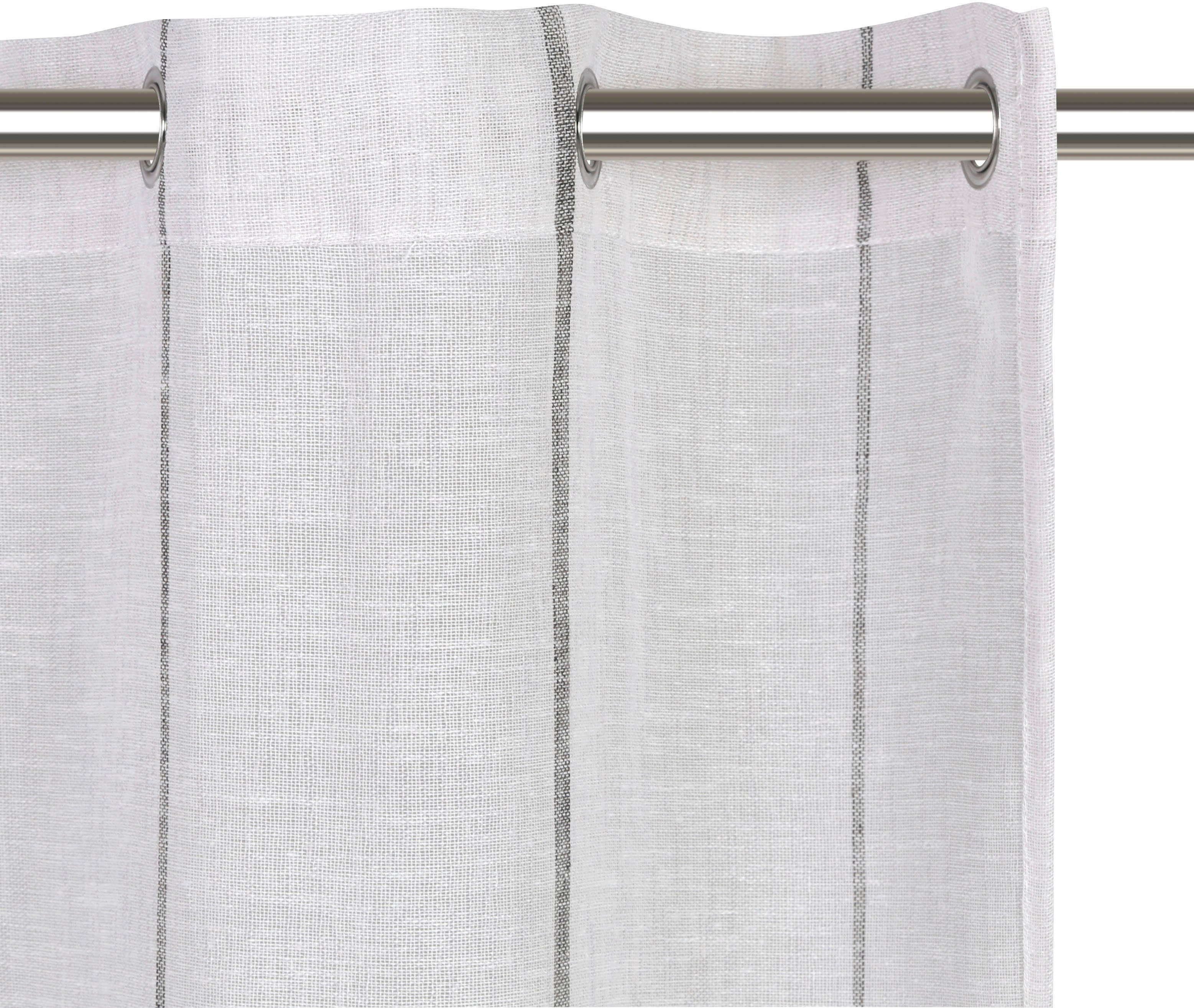 my home Valletje Clea Polyester, met lengtestrepen in grove structuur (1 stuk)