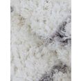 carpetfine hoogpolig vloerkleed eddy met franje, woonkamer wit