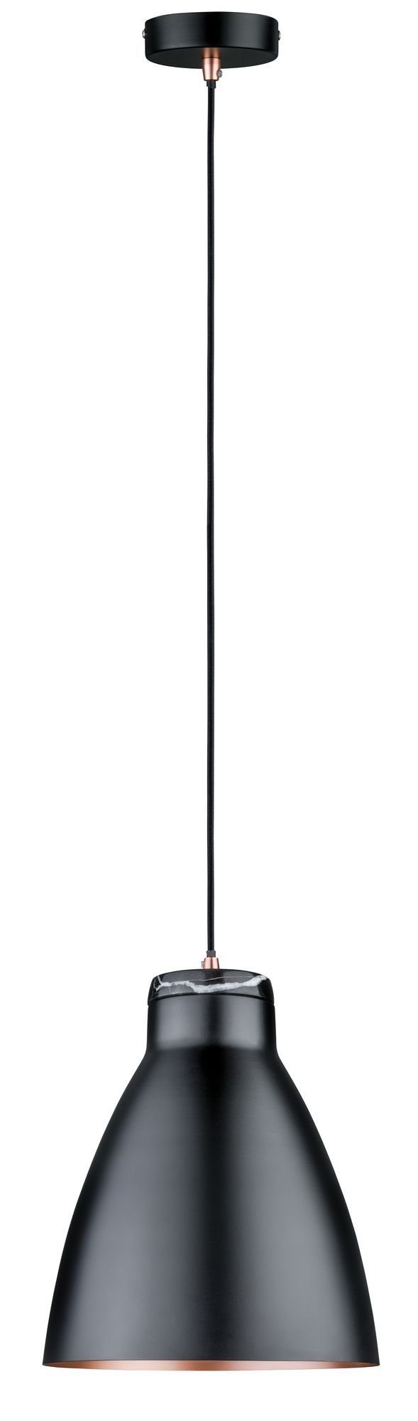 Paulmann Hanglamp Neordic Roald max. 1x20W Zwart mat/Koper m 230V Metaal/Marmer (1 stuk)