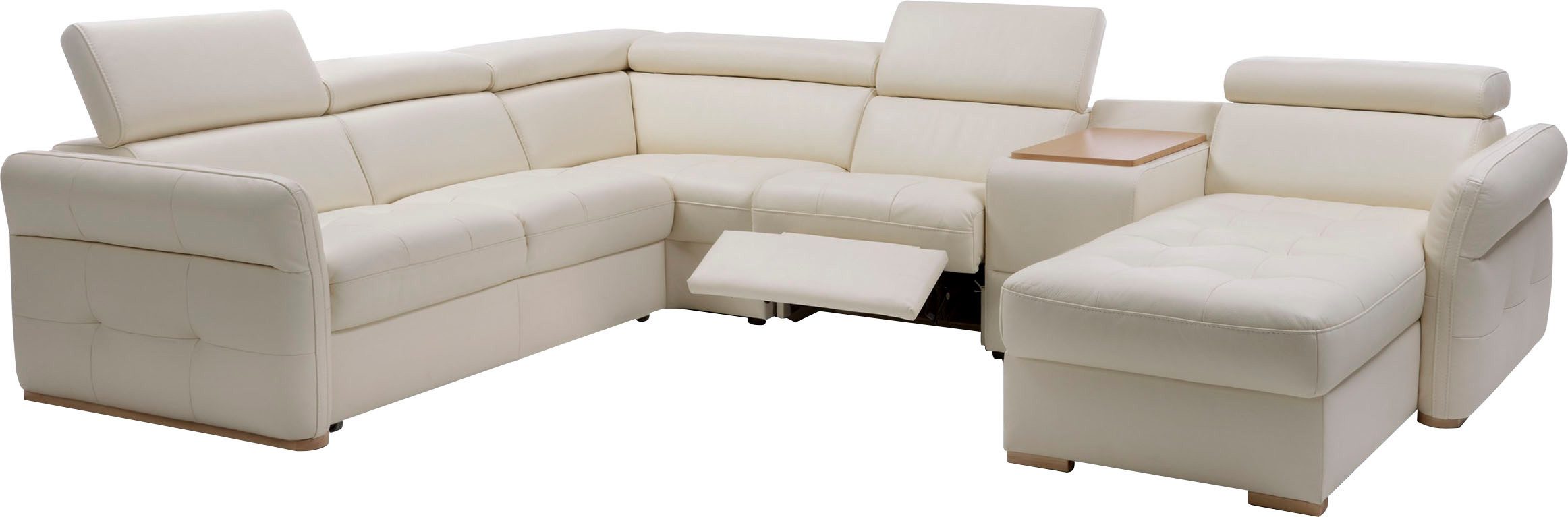 exxpo - sofa fashion Zithoek Massimo, familiebank met veel ruimte, leren bekleding, comfortabel, prettig