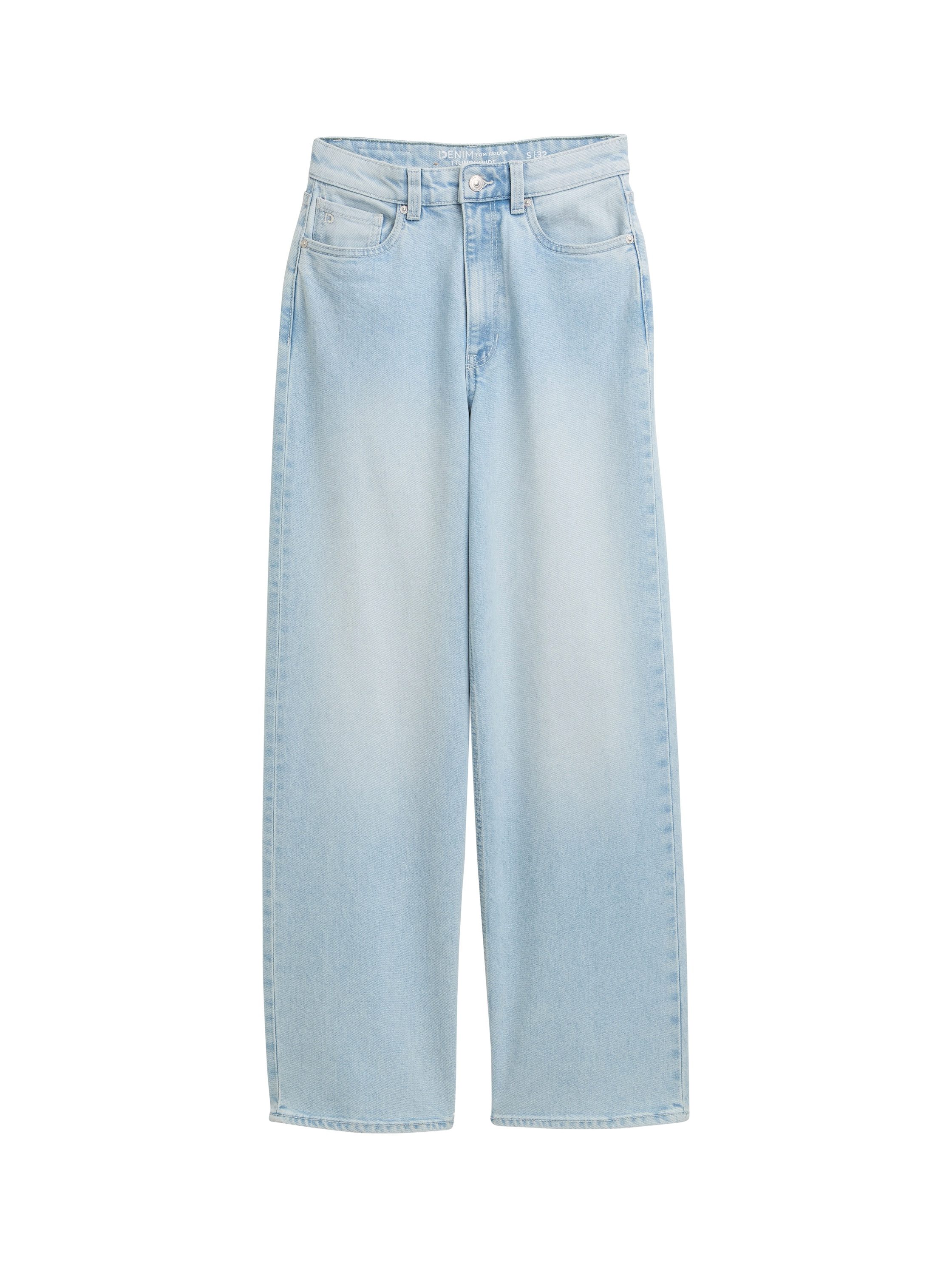 Tom Tailor Denim Wijde jeans LINOU in five-pocketsstijl