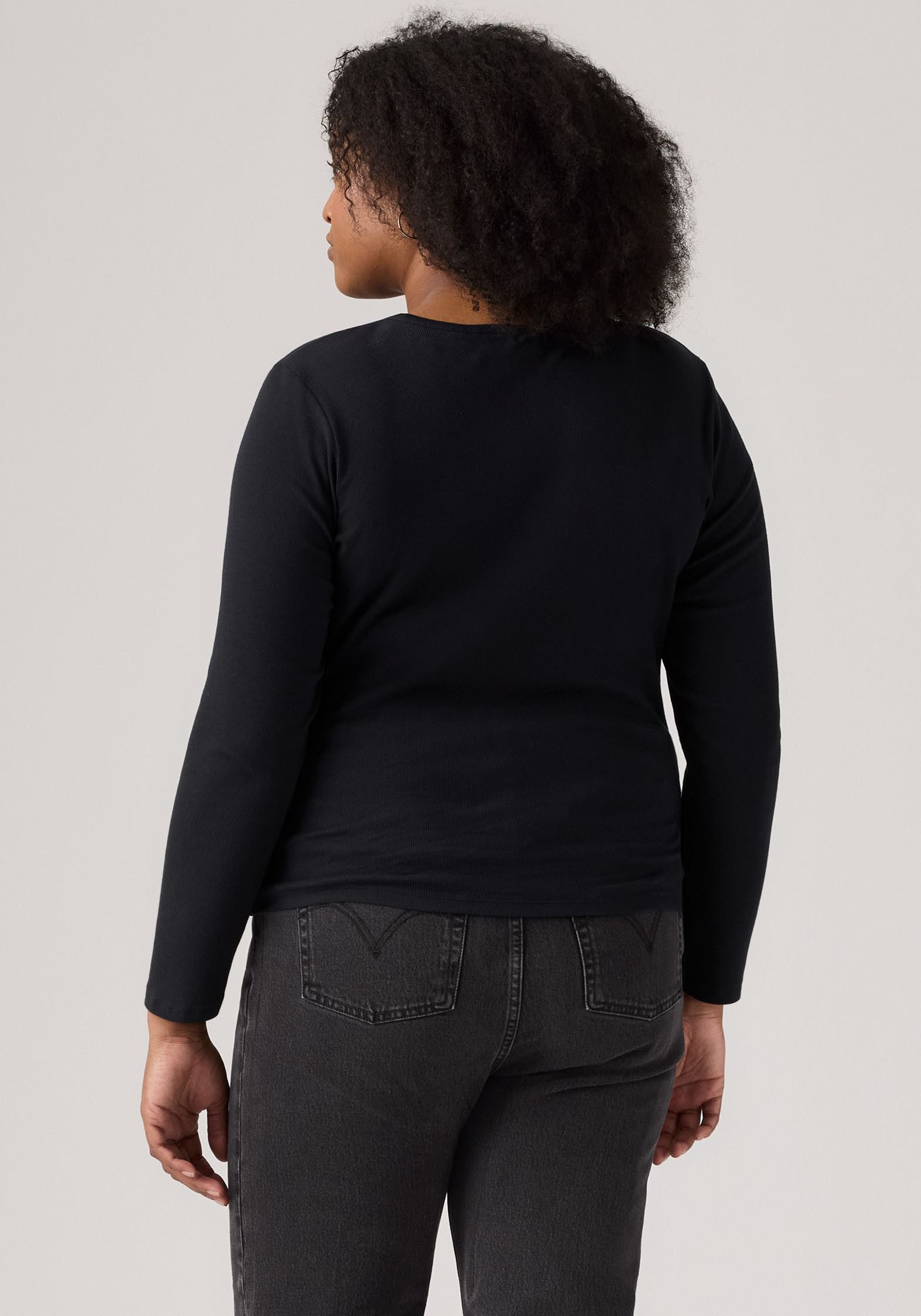 Levi's® Plus Shirt met lange mouwen PL HAYES LS BLACK