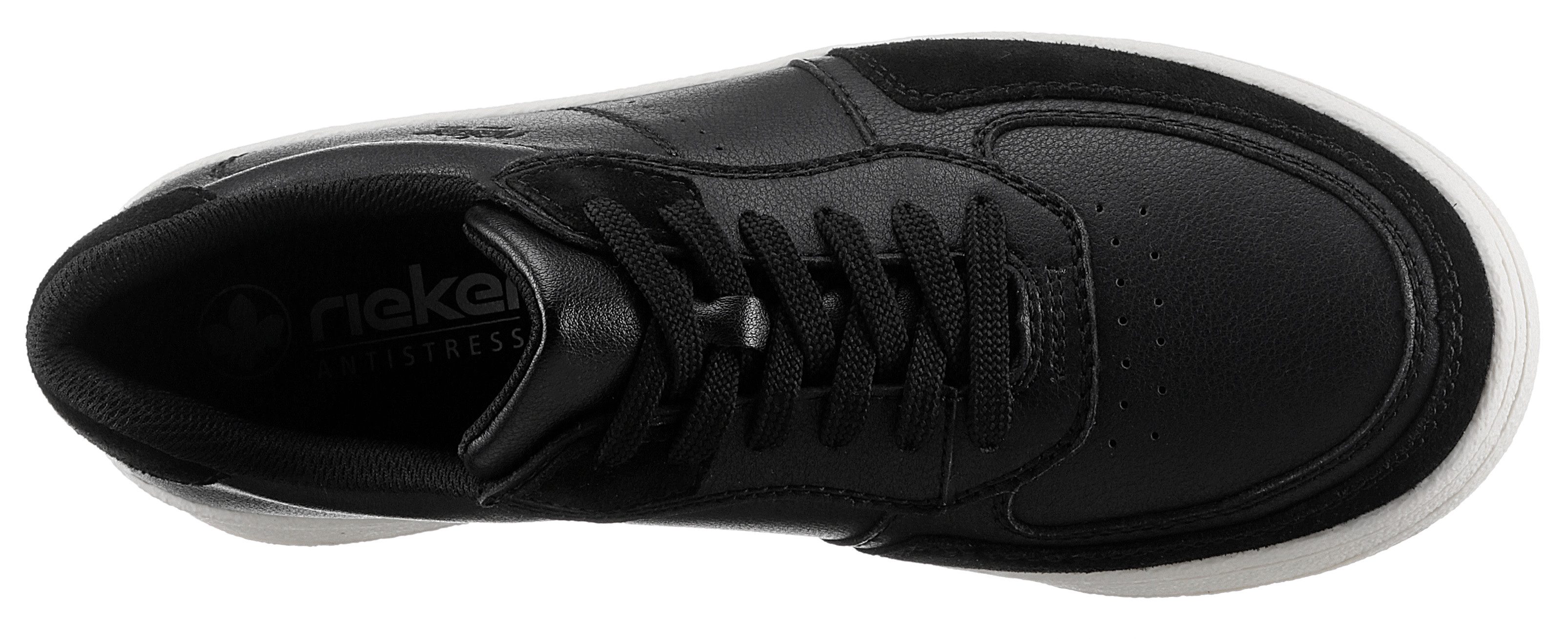 Rieker Sneakers vrijetijdsschoen, lage schoen, veterschoen met memocup-uitrusting