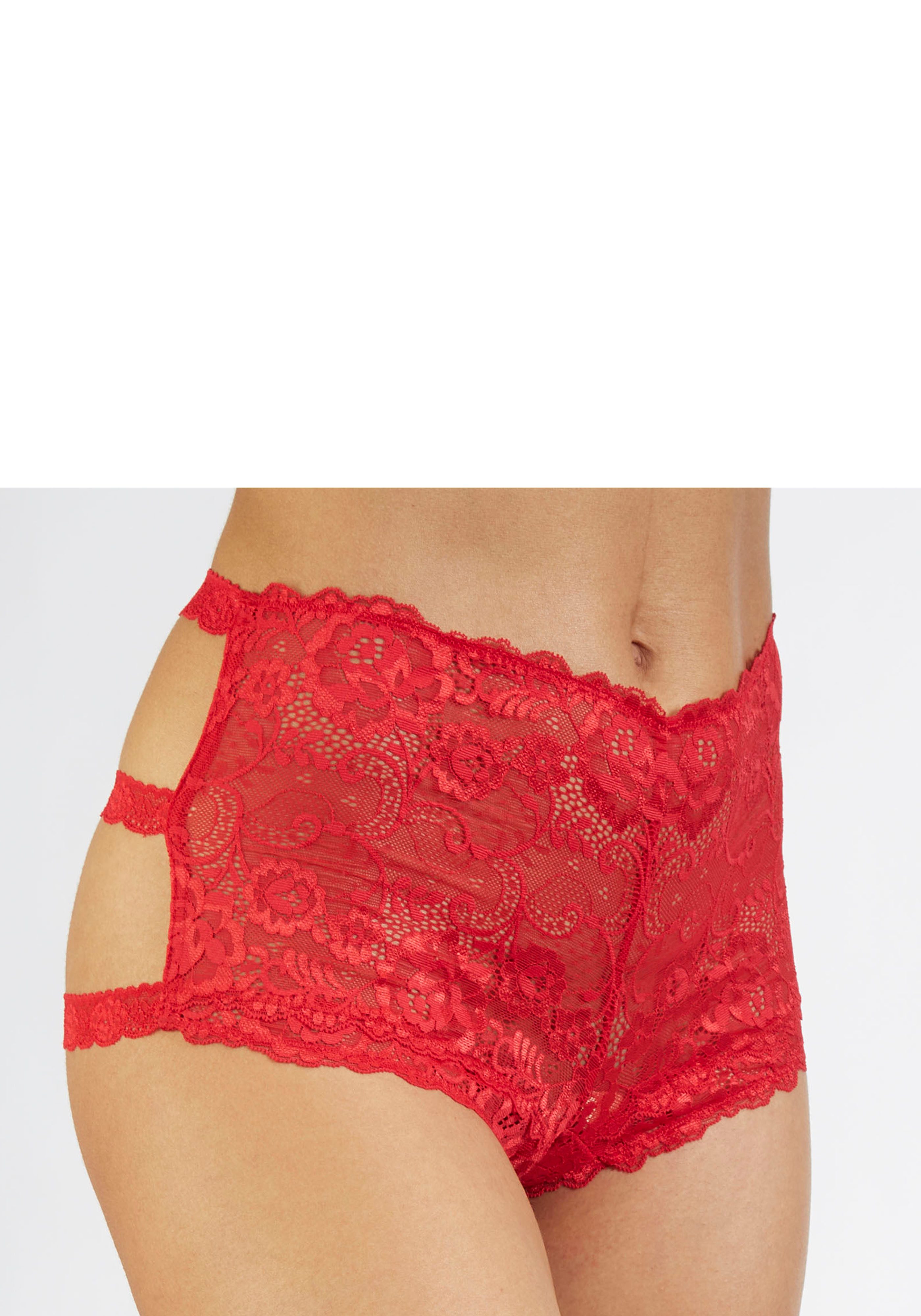 petite fleur gold Hipster met open kruisje in aantrekkelijke dubbele verpakking met modieuze kantbanden, lingerie