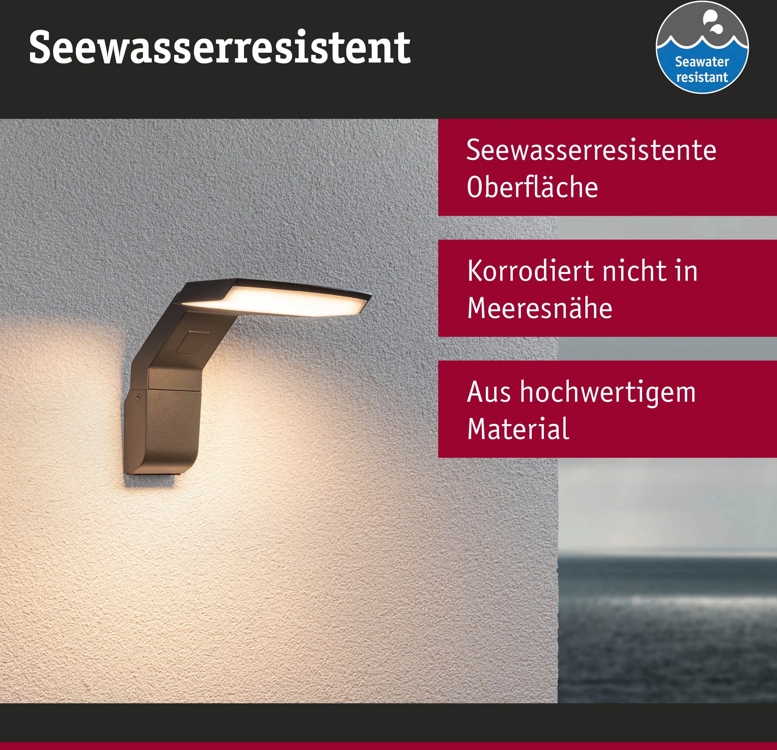 Paulmann Led-wandlamp voor buiten Zenera 230V 3000K Antraciet